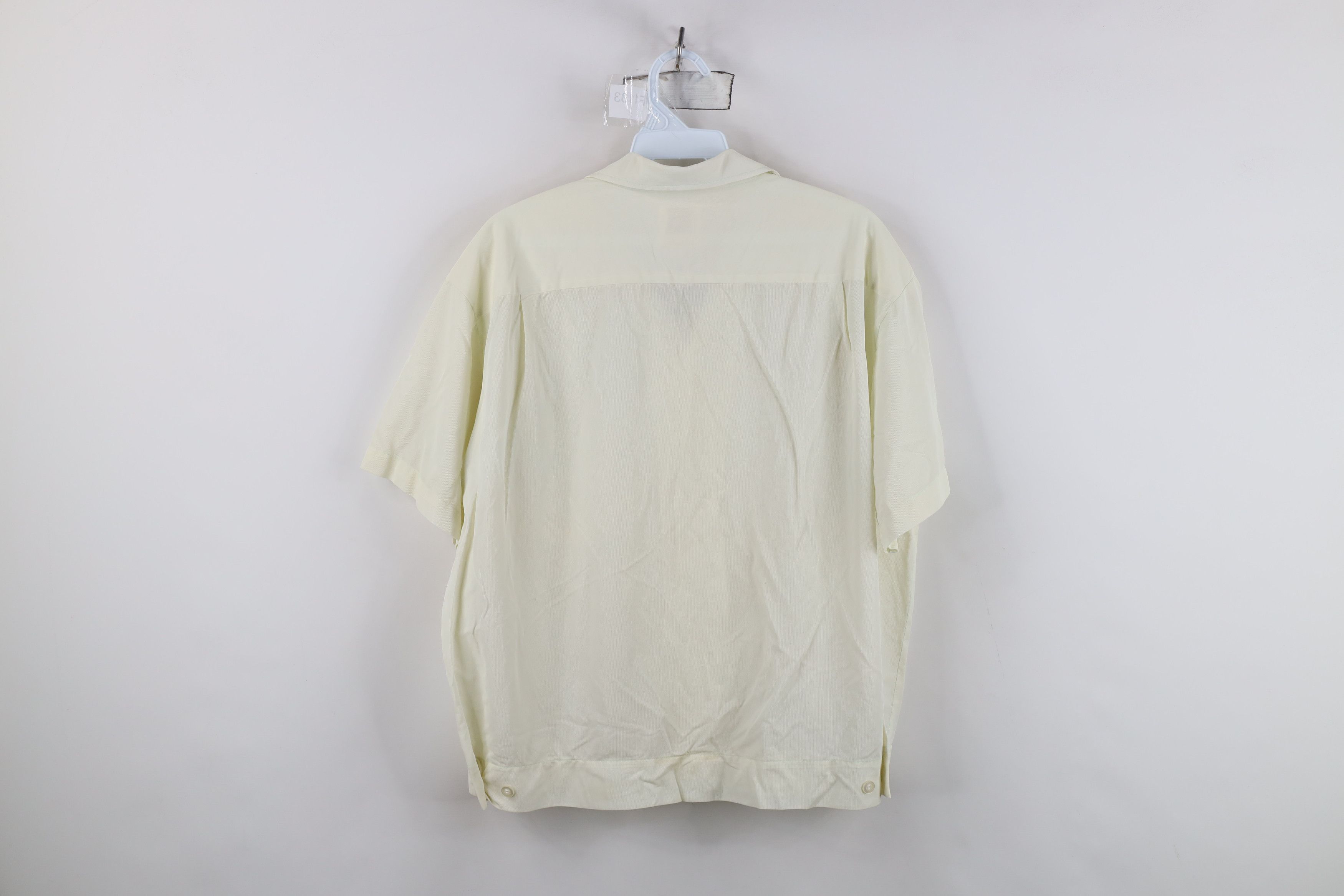 Vintage Vintage 50s 60s Collar Short Sleeve Shirt Jacket Jac Shirt Size US L / EU 52-54 / 3 - 12 Thumbnail