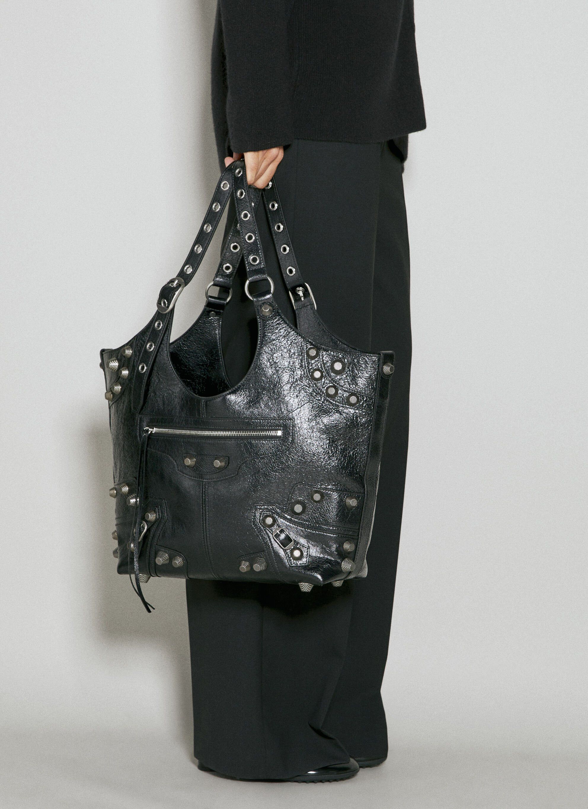 【BALENCIAGA】Large Le Cagole Panier shopping bag Balenciaga Large Le Cagole Panier Tote Bag | Black | FARFETCH SG