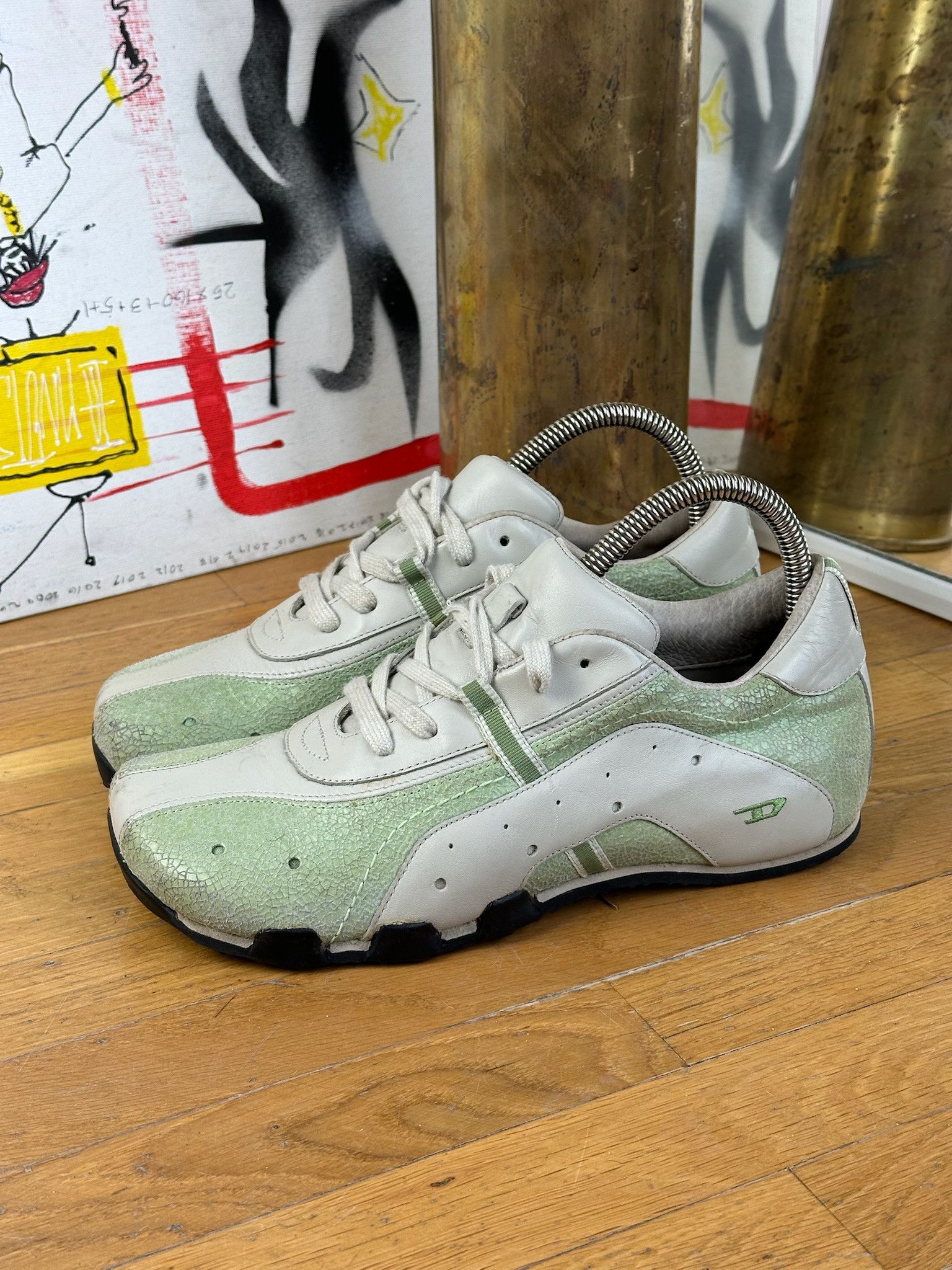 Diesel VINTAGE RARE DIESEL SNEAKERS 90s Y2K Size US 7 / IT 37 - 9 Thumbnail