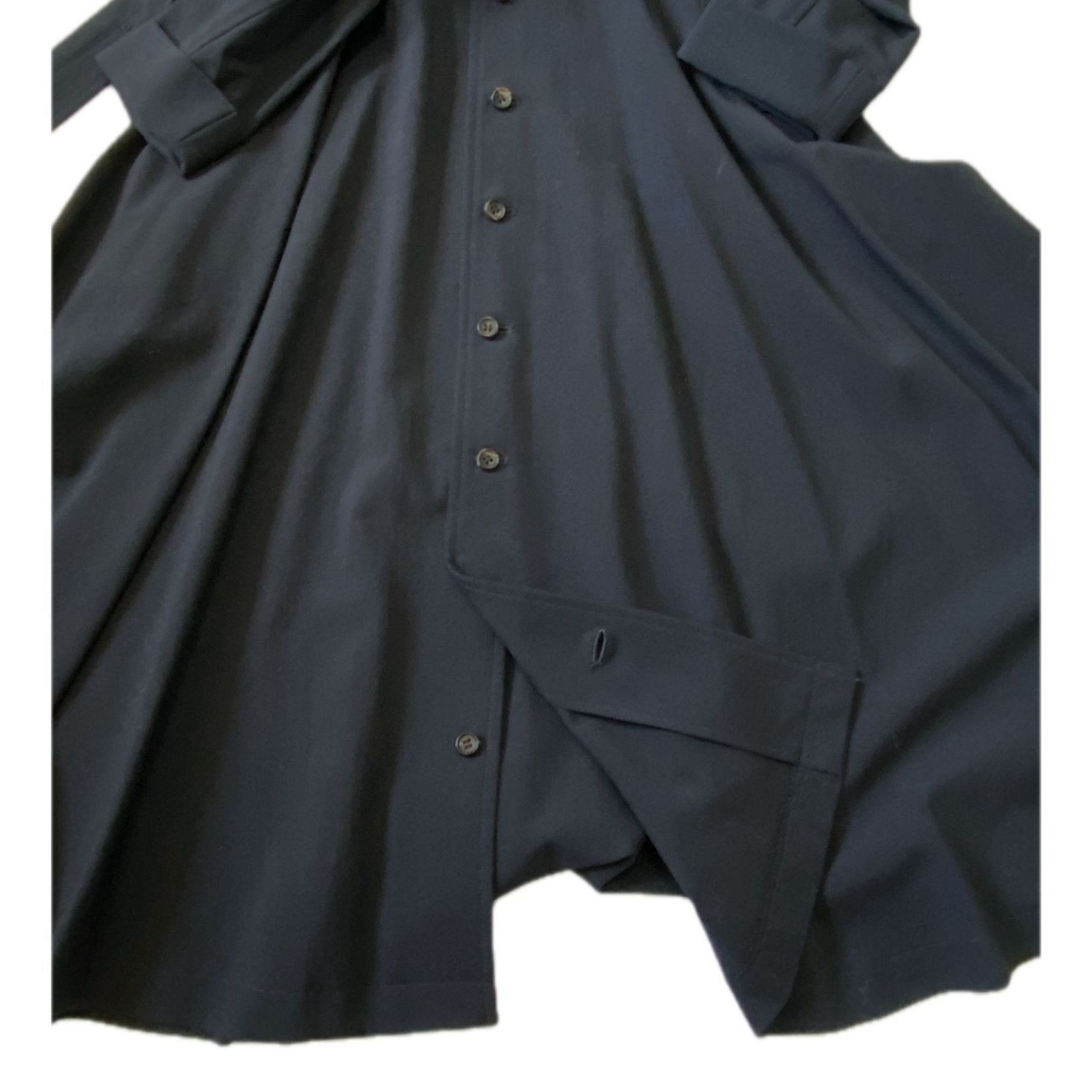 Comme des Garcons Comme des Garçons Tricot AD1991 Navy Wool Belted Midi Dress Size S / US 4 / IT 40 - 7 Thumbnail