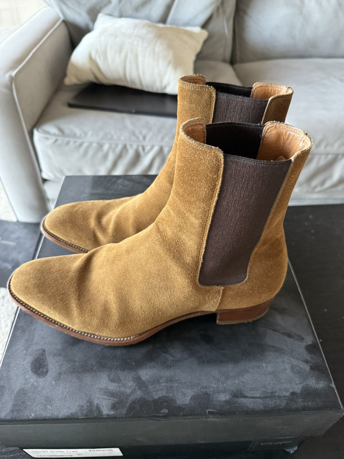 Saint Laurent Paris AW13 Ochre Chelsea Boot Size US 7 / EU 40 - 2 Thumbnail