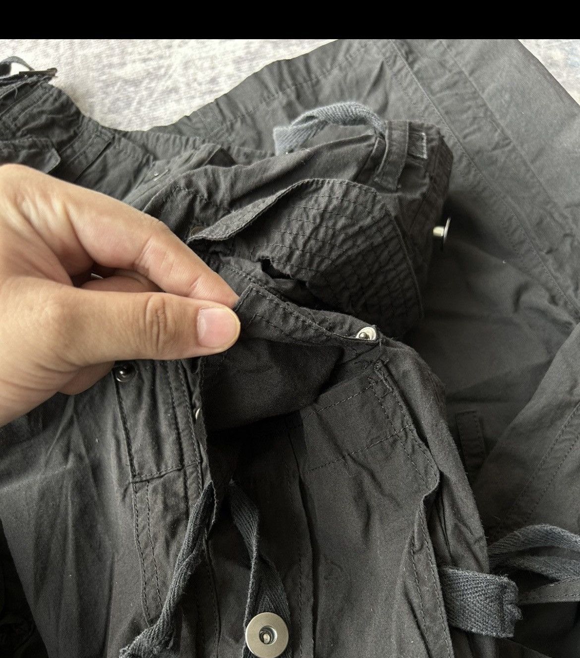 Japanese Brand Multipocket Tactical Style Black Pants Size 28" / US 6 / IT 42 - 22 Thumbnail
