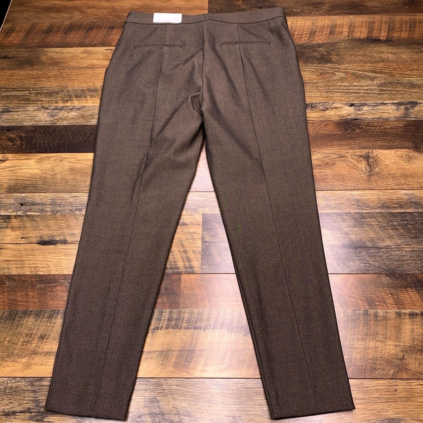 Ann Taylor Ann Taylor Pants Slim Ankle High Rise Bi Stretch 27in Inseam Brown Solid Polyester Blend Workwear City Mens? Women's? Size 36" / US 14 / IT 50 - 2 Thumbnail