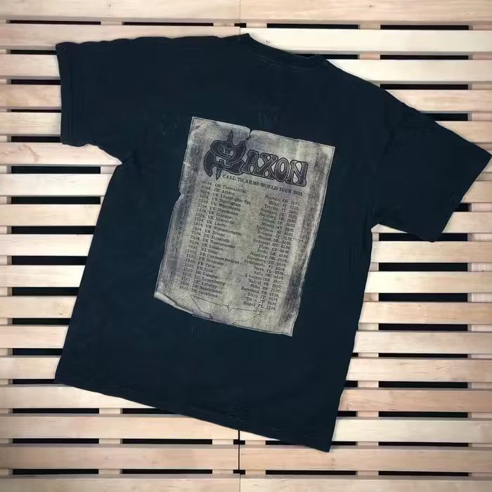 Band Tees Vintage T Shirt Saxon Call To Arms World Tour 2011 Size M Size US M / EU 48-50 / 2 - 3 Thumbnail