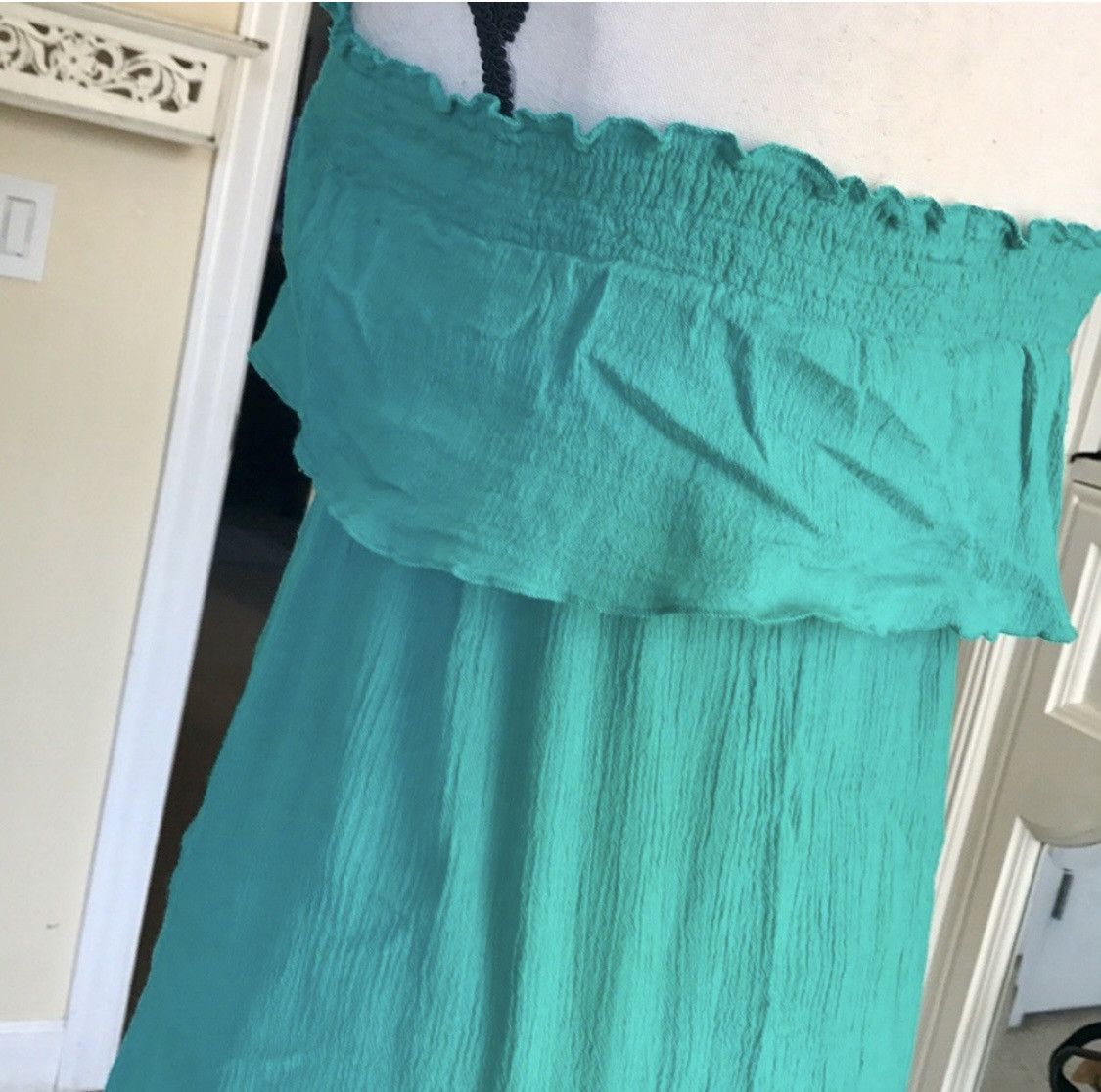 Other TURQUOISE COVER UP EMBROIDERED MAXI DRESS Size M / US 6-8 / IT 42-44 - 5 Thumbnail
