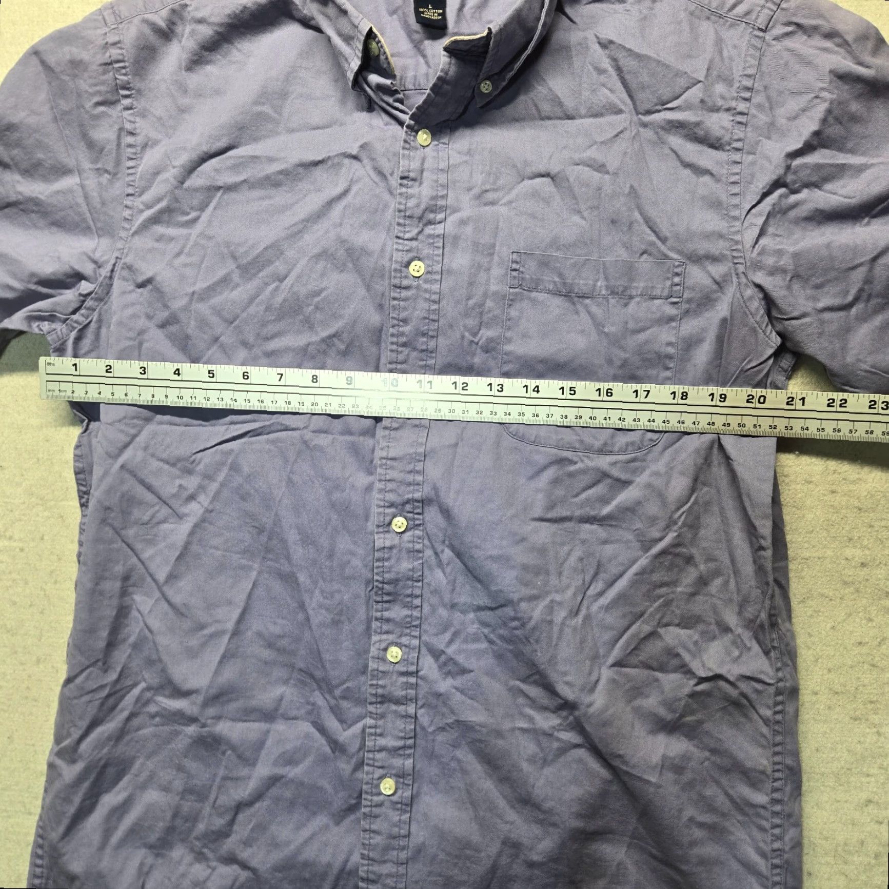 Vintage Saddlebred Shirt Button-Up Long Sleeve Adult Men Large Blue 100% Cotton Button-Down Classic All Seasons Mens Size US L / EU 52-54 / 3 - 4 Thumbnail