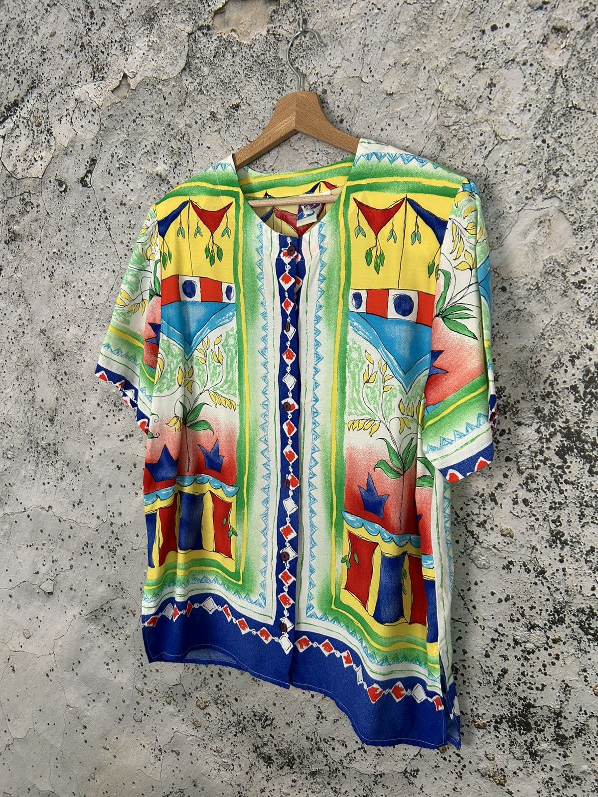 Vintage Vintage Avant Garde Alternative Shirt Hawaiian Grunge Punk Size US L / EU 52-54 / 3 - 2 Thumbnail