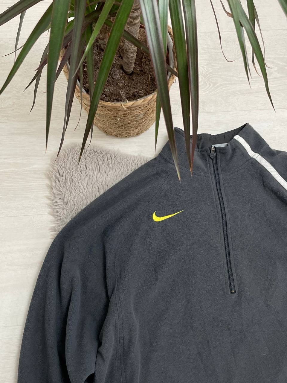 Nike × Vintage Nike Vintage 00’s Fleece Hooded CENTER Swoosh Oversized Size US L / EU 52-54 / 3 - 2 Thumbnail