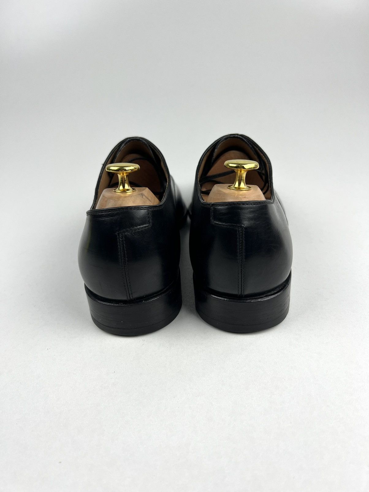 Salvatore Ferragamo SALVATORE FERRAGAMO Leather Oxfords Shoes Black/Blue Men’s Size US 10.5 / EU 43-44 - 9 Thumbnail