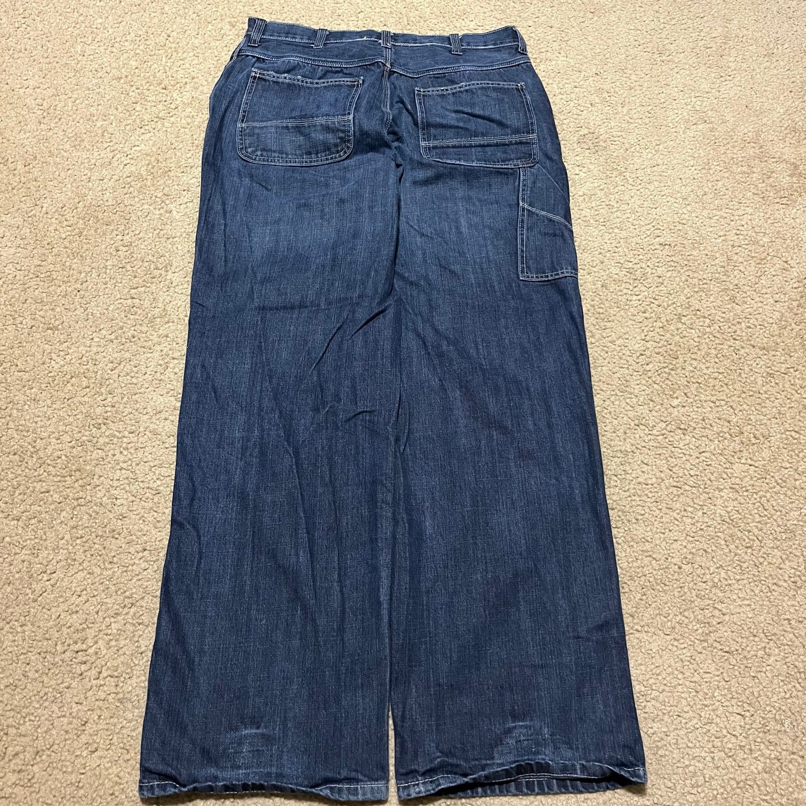 Old Navy Old Navy Painters Baggy Skater Wide Leg Dark Jeans 34Wx32L Size US 34 / EU 50 - 1 Thumbnail