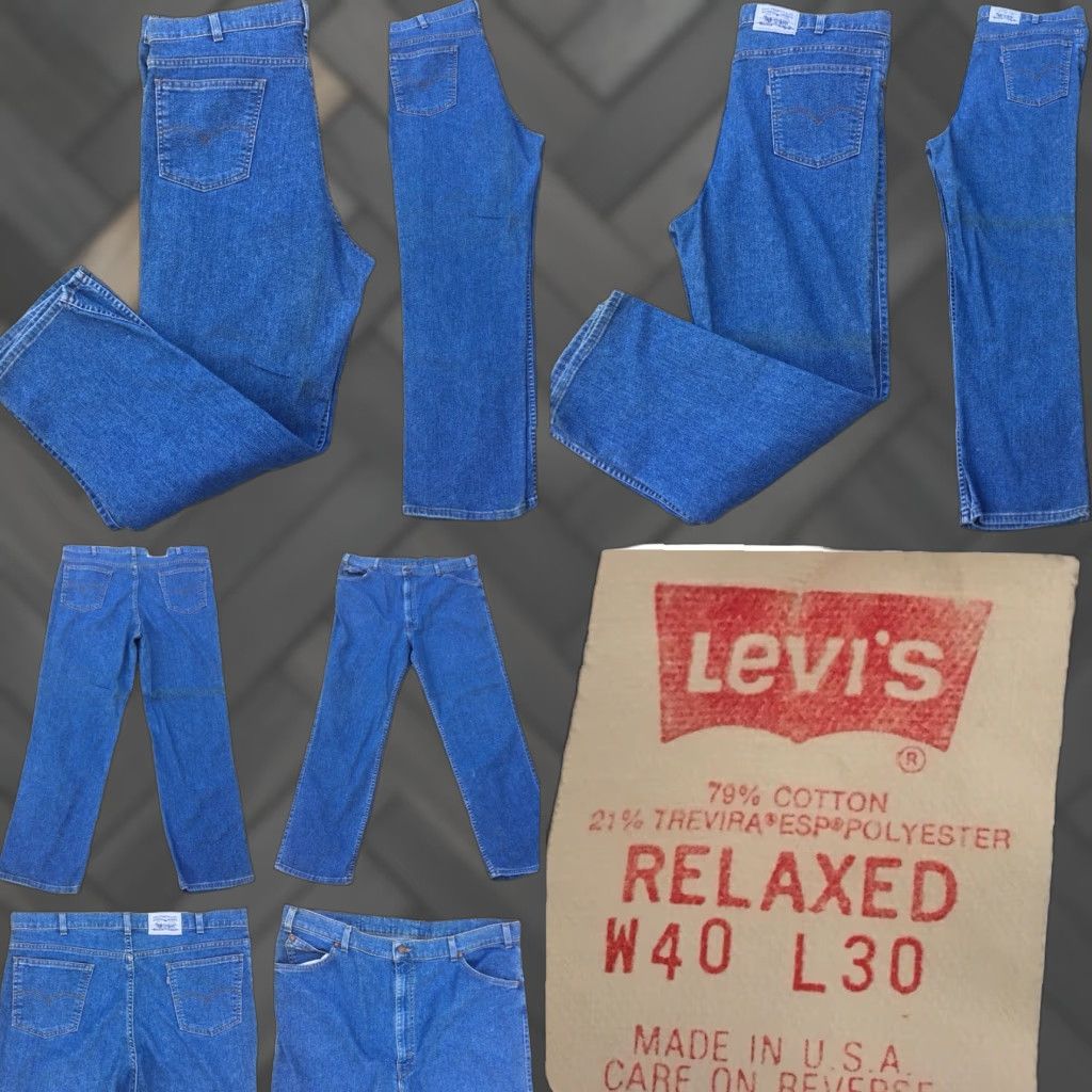 Vintage VINTAGE Levi’s Jeans Relaxed Fit Made In USA Size W40 L30 Blue Denim Casual Mens Size US 40 / EU 56 - 1 Thumbnail