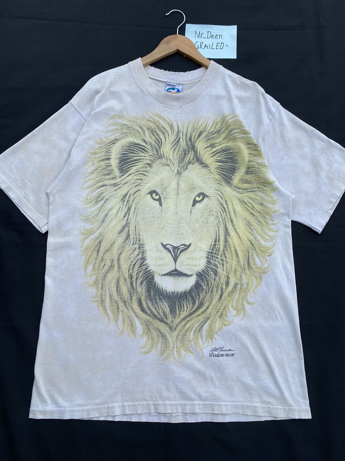 Liquid Blue Rare Vintage Liquid Blue Lion Head Printed Tshirt Size US L / EU 52-54 / 3 - 4 Thumbnail