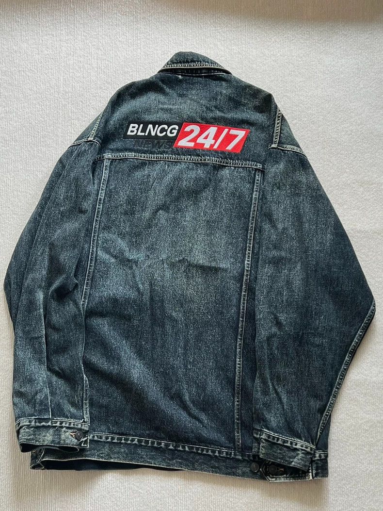 Balenciaga Balenciaga Black and grey denim jacket Size US S / EU 44-46 / 1 - 9 Thumbnail