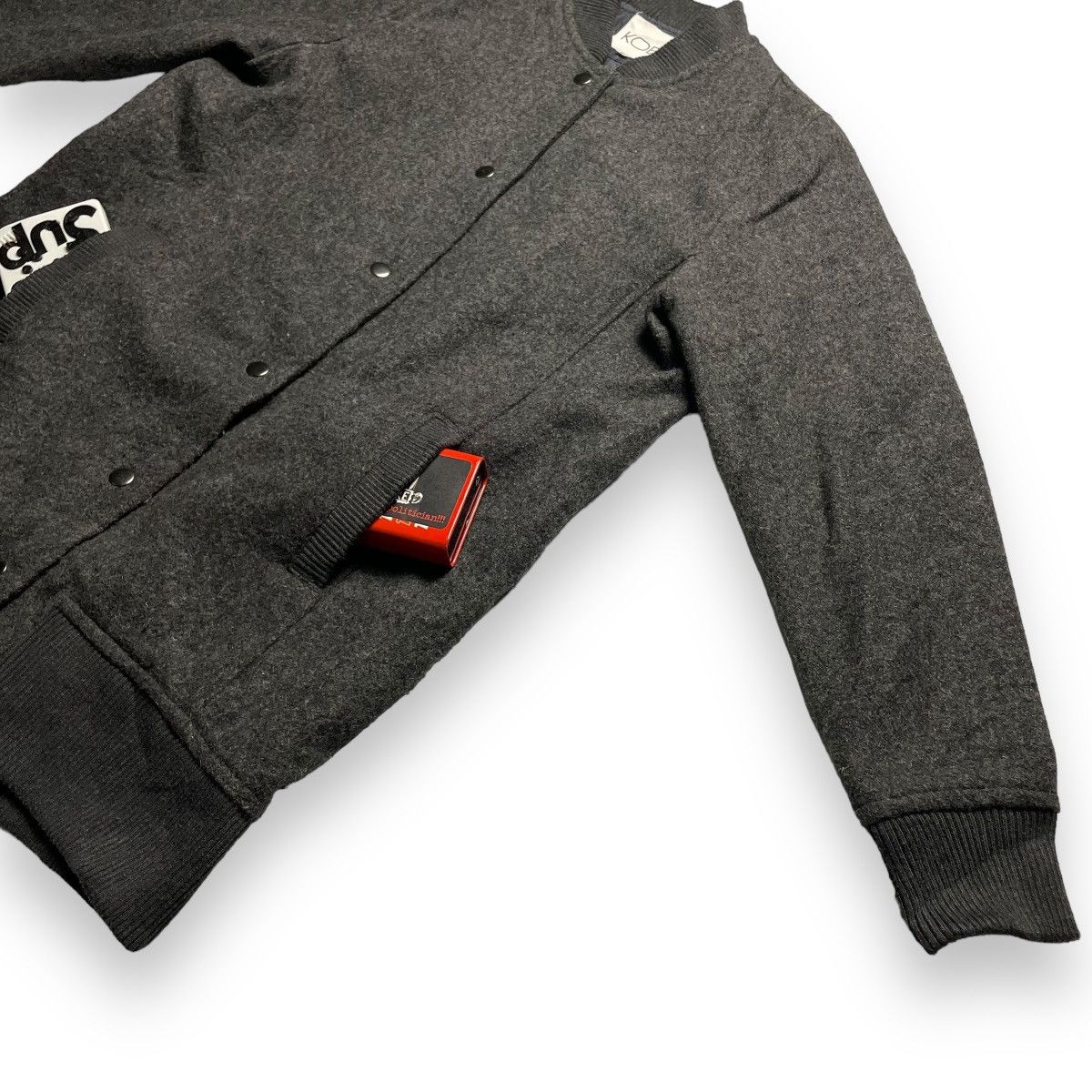 Japanese Brand 🇯🇵 KOE BUTTON UP LONG WOOL VARSITY JACKET Size US M / EU 48-50 / 2 - 5 Thumbnail