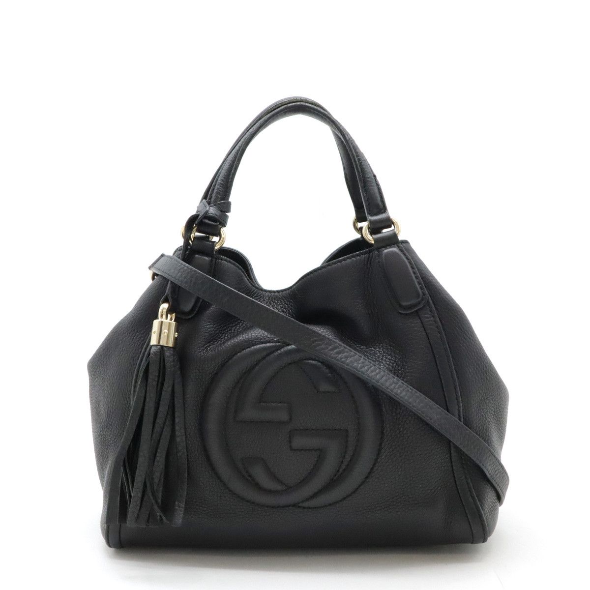 Gucci Gucci Gucci Leather Soho Interlocking G Handbag 2WAY Leather Handbag 336751 in Very Good Condition Size ONE SIZE - 1 Thumbnail