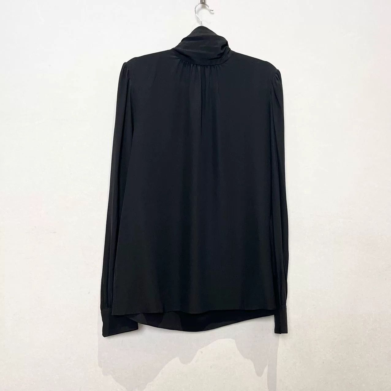 Saint Laurent Paris Saint Laurent Black Turtleneck Silk Blouse Size S / US 4 / IT 40 - 1 Thumbnail