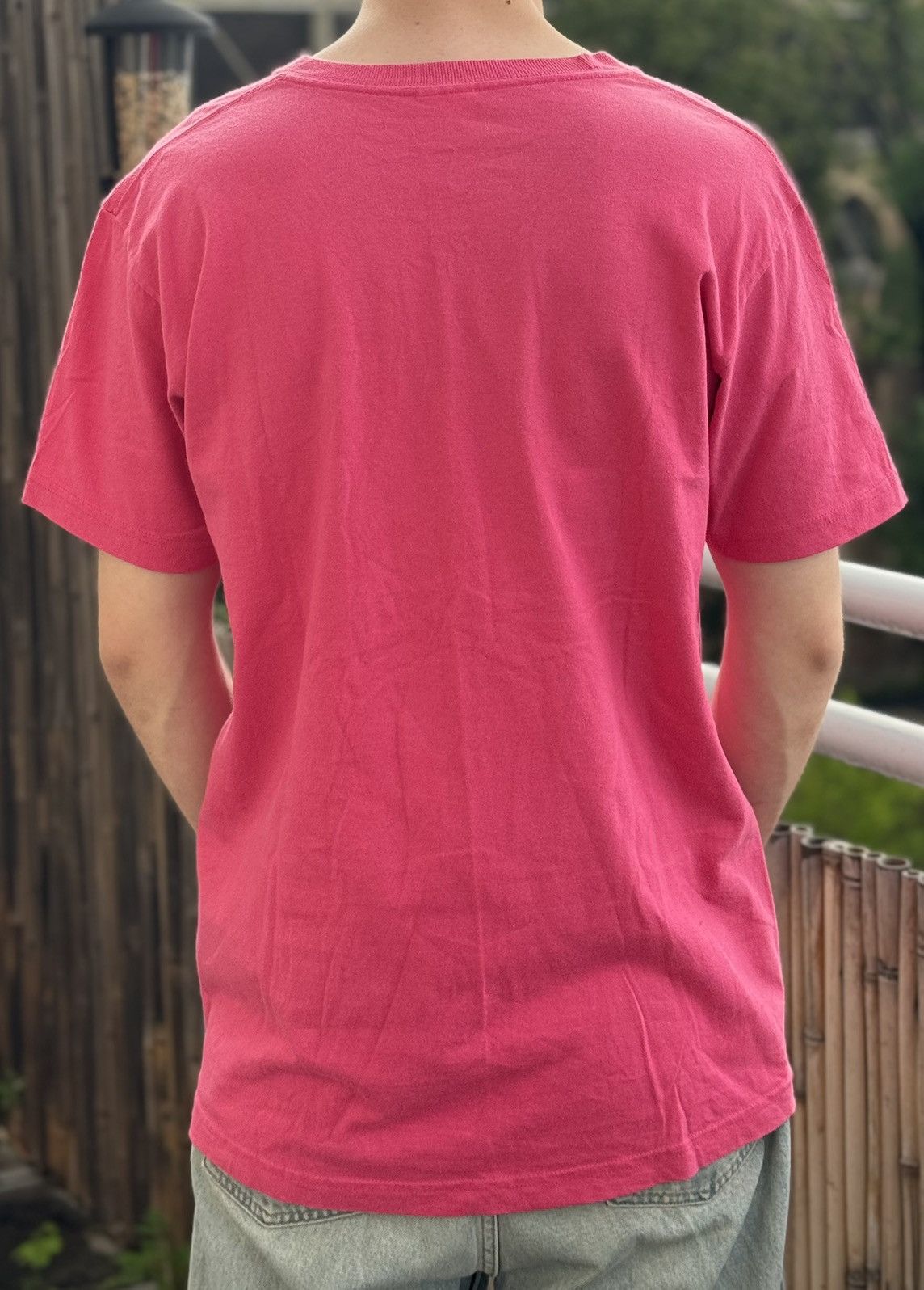 Supreme Supreme Authentic Cyber Tee Dark Pink Men's SS17 Size US L / EU 52-54 / 3 - 3 Thumbnail