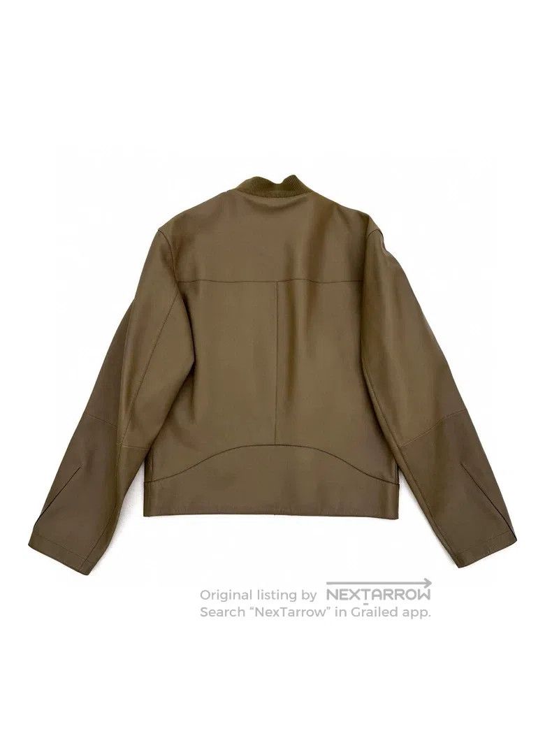 Hermes Hermes Men's Camel Color Bomber Collar Zipper Leather Jack Size US M / EU 48-50 / 2 - 3 Thumbnail