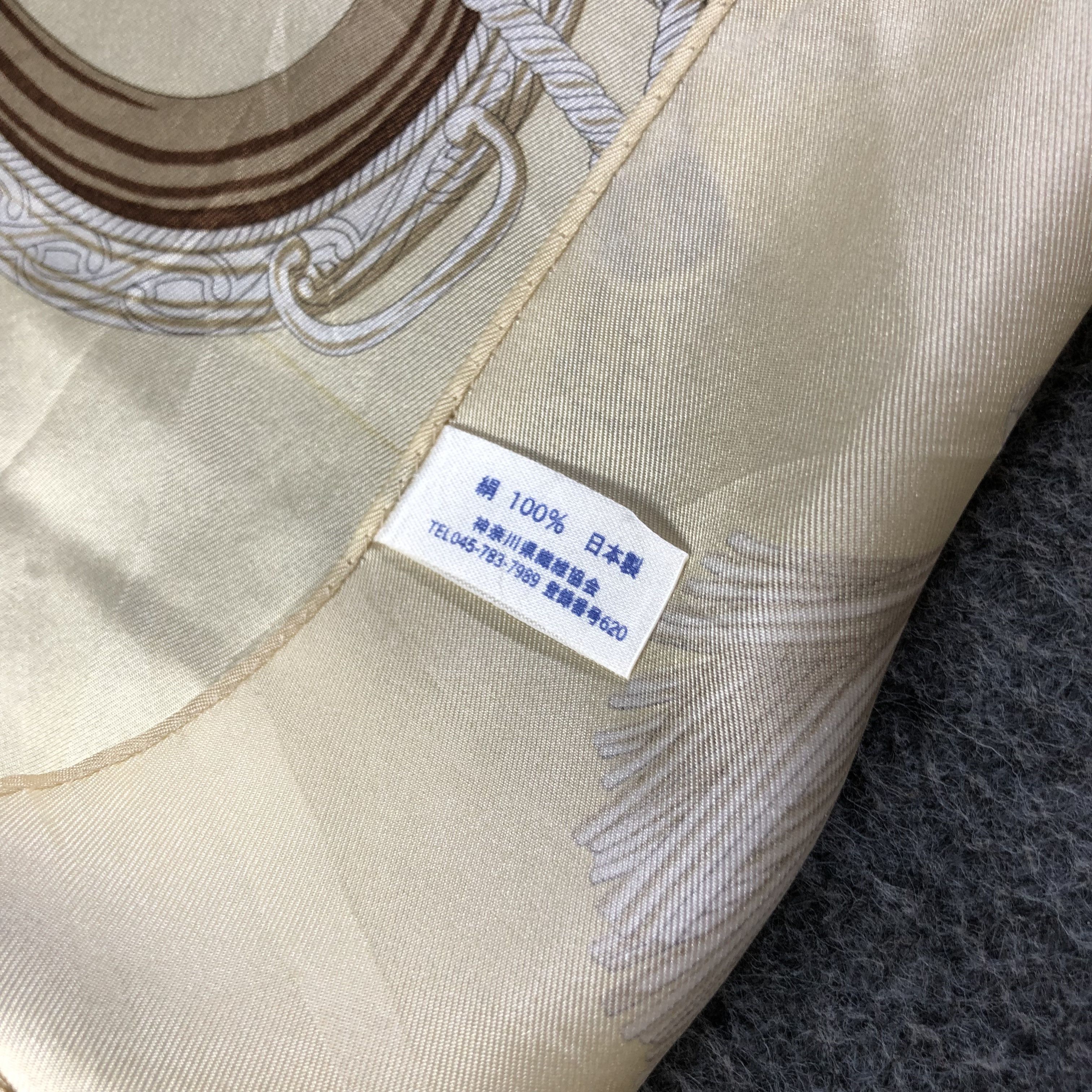 Japanese Brand Luxury Hand Rolled Silk Scarf M533 Size ONE SIZE - 3 Thumbnail