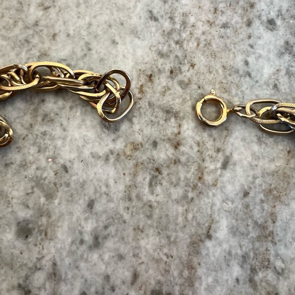 Vintage Vintage Gold Tone Chunky Multi Link Long Rope Chain Necklace Size ONE SIZE - 7 Thumbnail