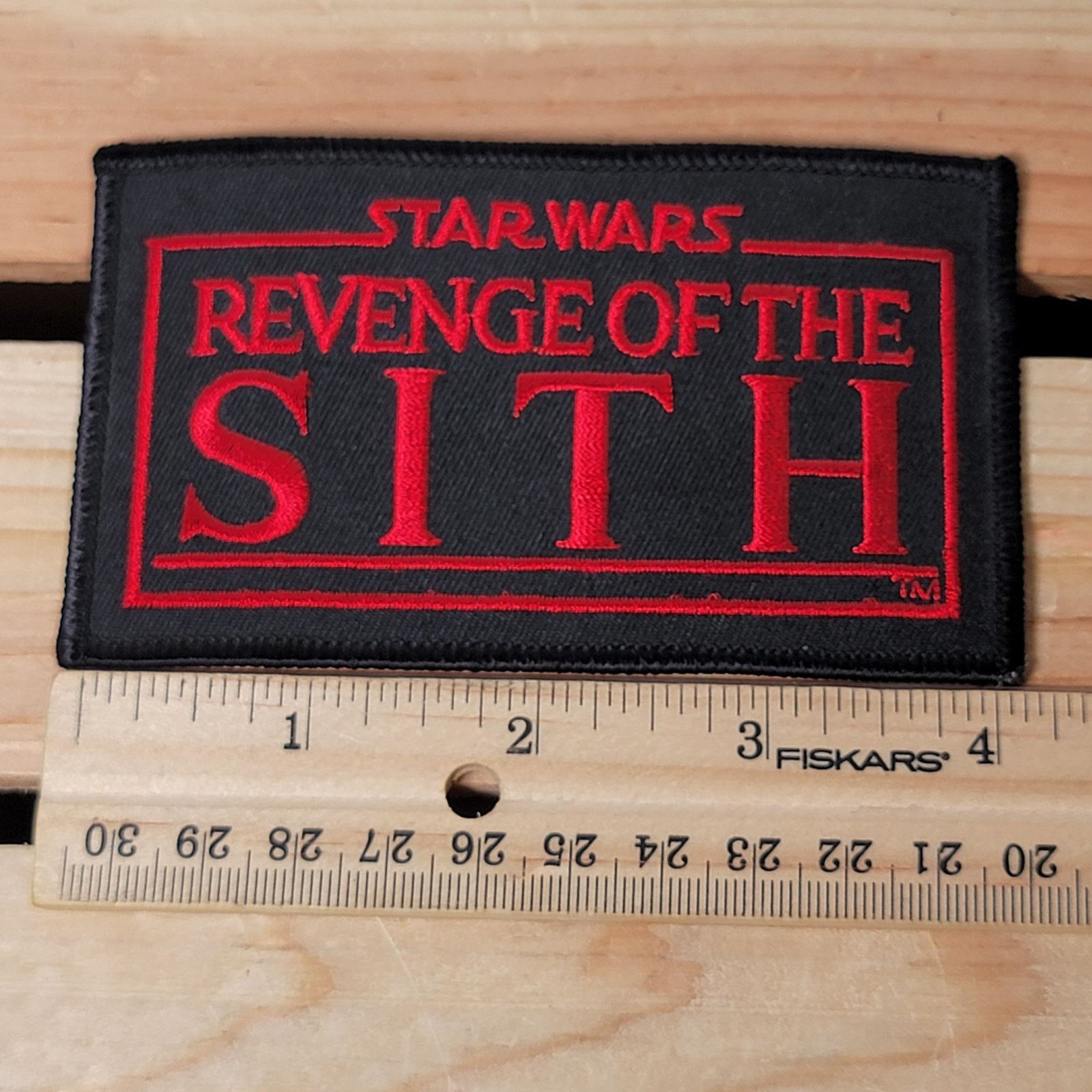 Star Wars Star Wars Revenge Of The Sith Black & Red Iron-On Patch -NEW Size ONE SIZE - 3 Thumbnail