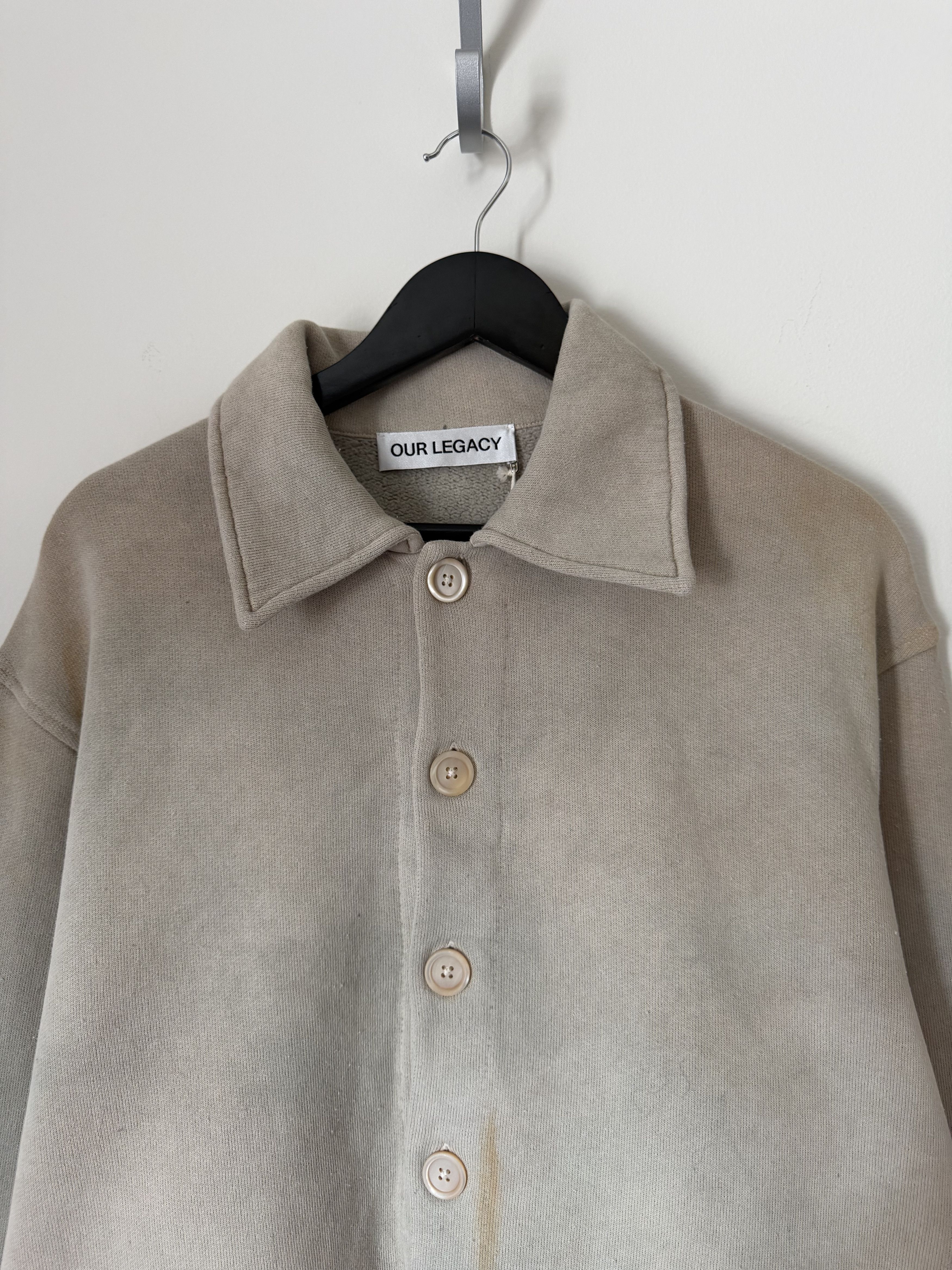 Our Legacy Our Legacy Shelter Cardigan in Attic Fleece Wash Size US M / EU 48-50 / 2 - 2 Thumbnail