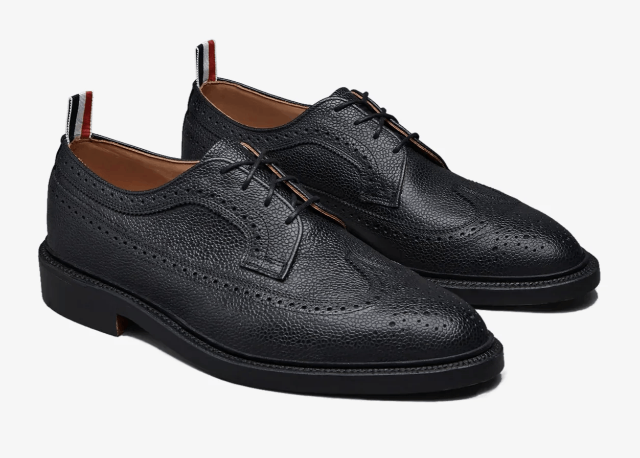 Thom Browne Thom Browne Black Leather Sole Longwing Derbys Size US 10 / EU 43 - 9 Thumbnail