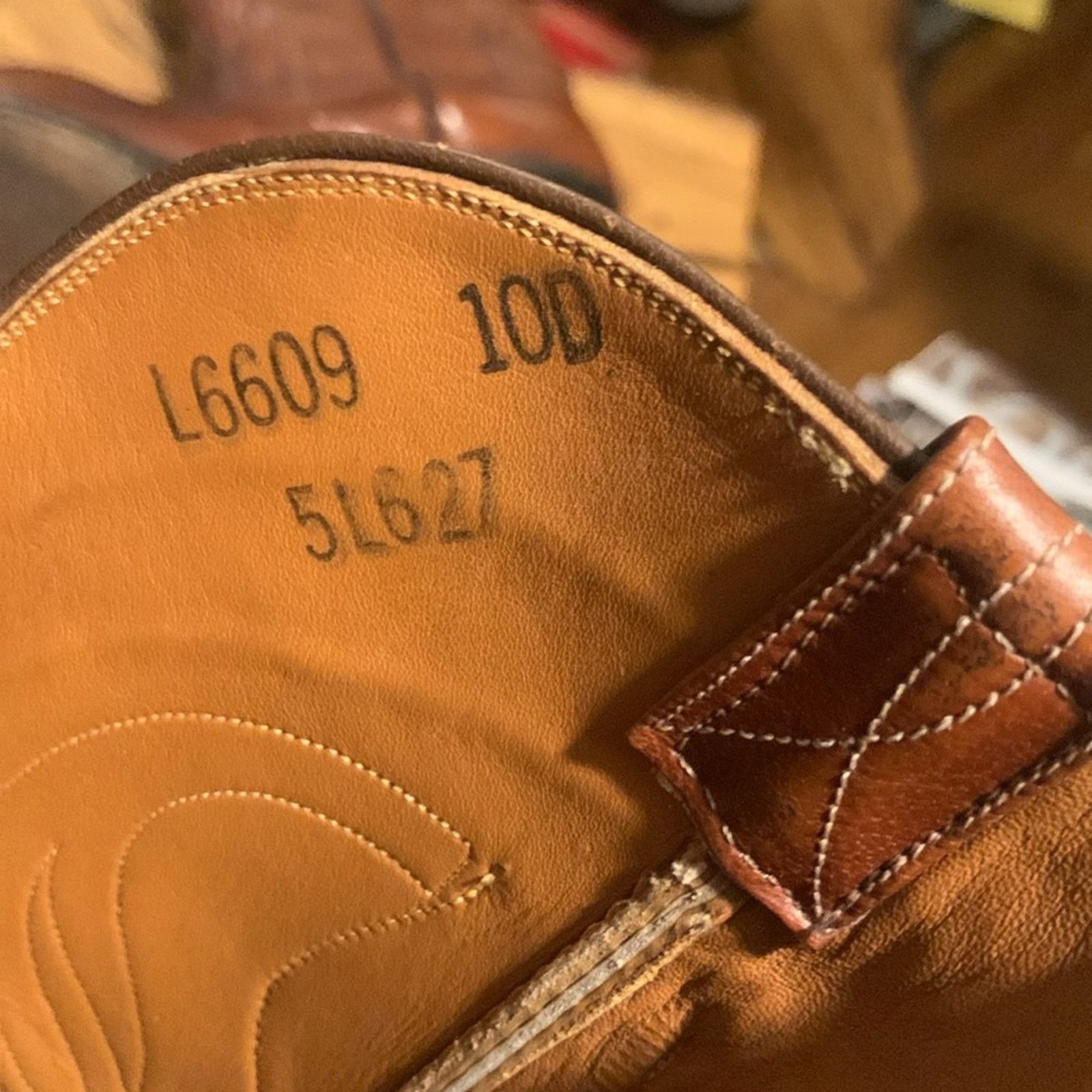 Lucchese Lucchese brown tooled and stitched cowboy boots Size US 10 / EU 43 - 11 Thumbnail