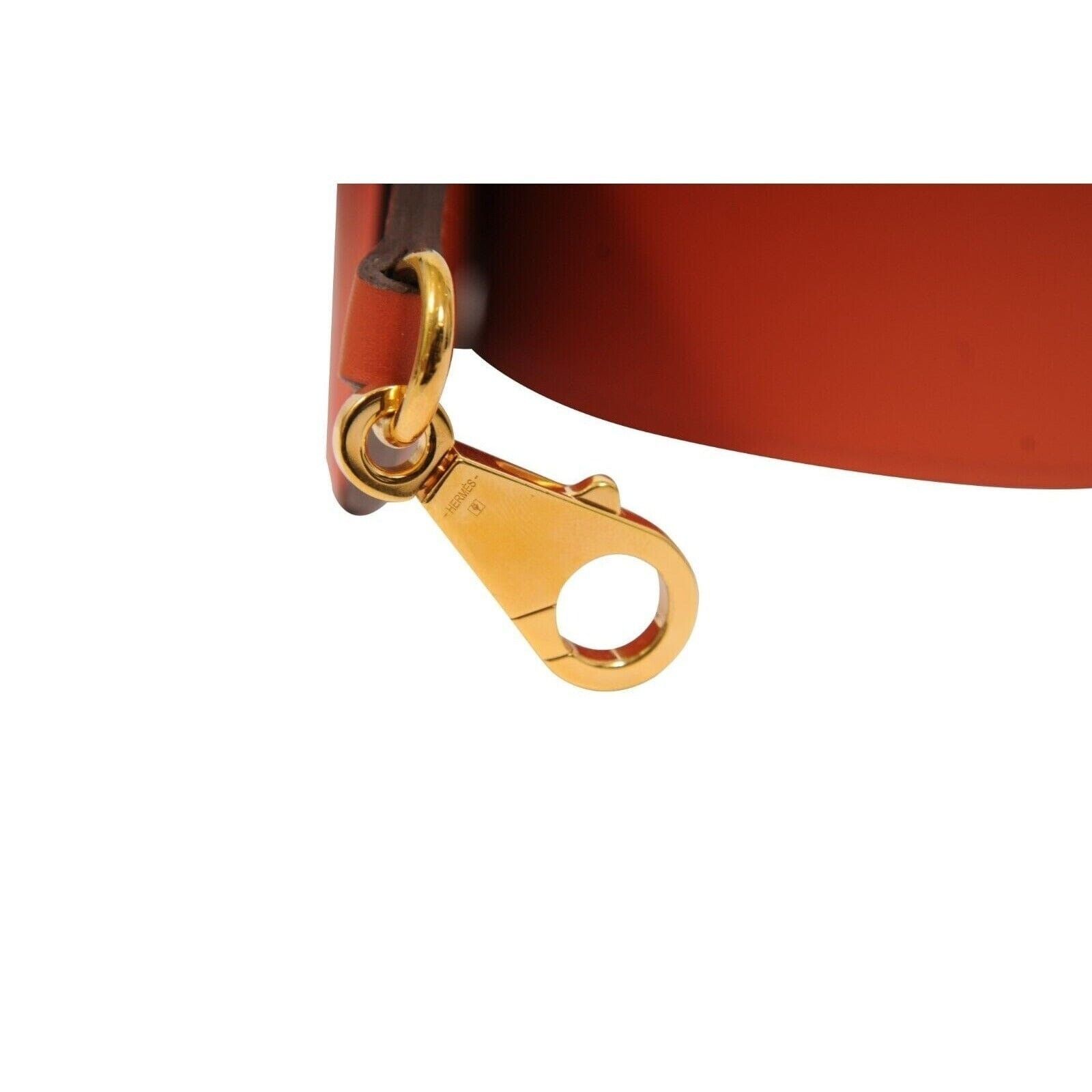 Hermes Kelly Pocket Bag Strap Swift Epsom Terre Battue Capucine Red Size ONE SIZE - 9 Thumbnail