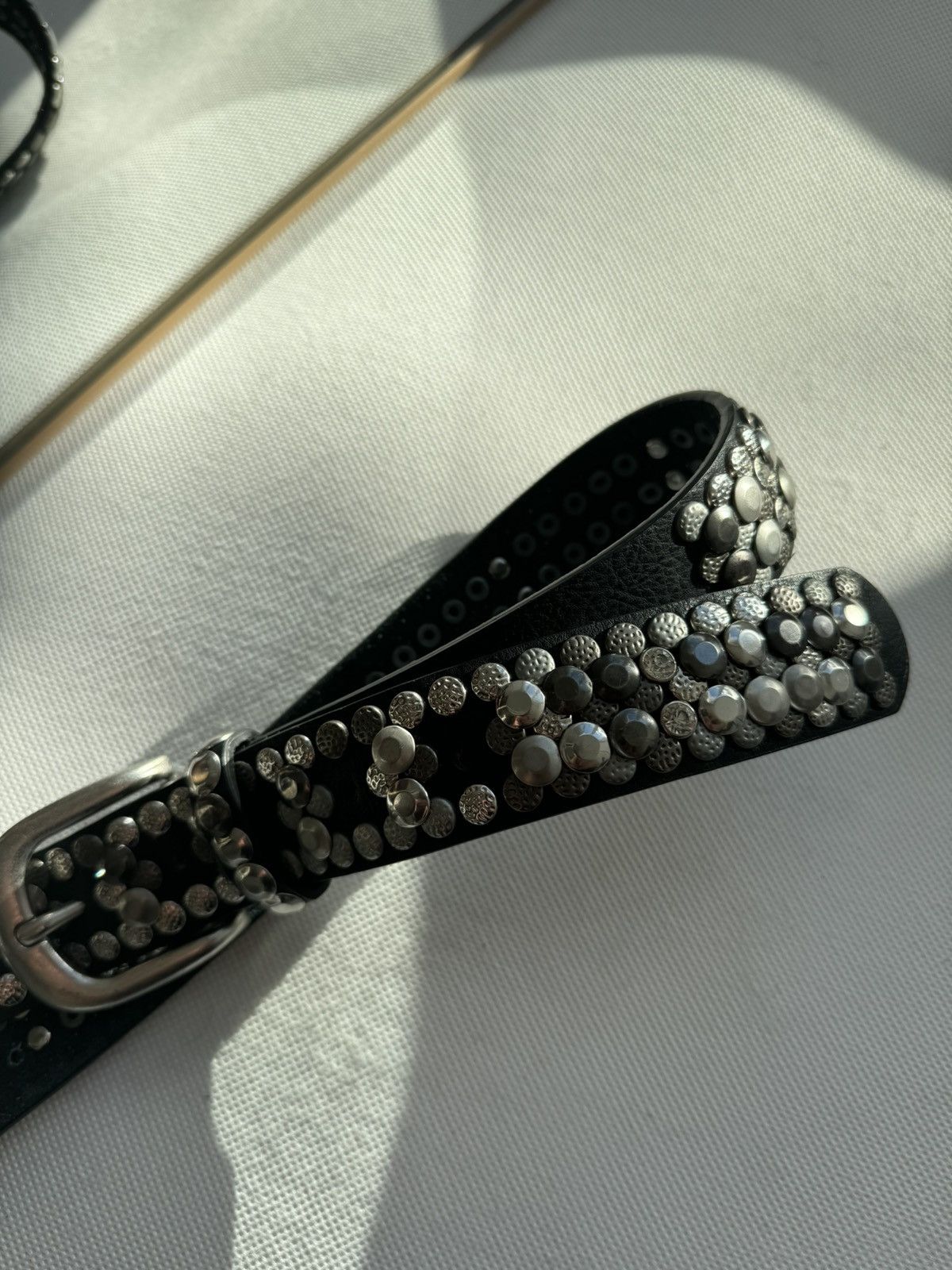 Hysteric Glamour × Japanese Brand Vintage Belts Y2K Rhinestones Punk leather belt Japanese Size ONE SIZE - 8 Thumbnail