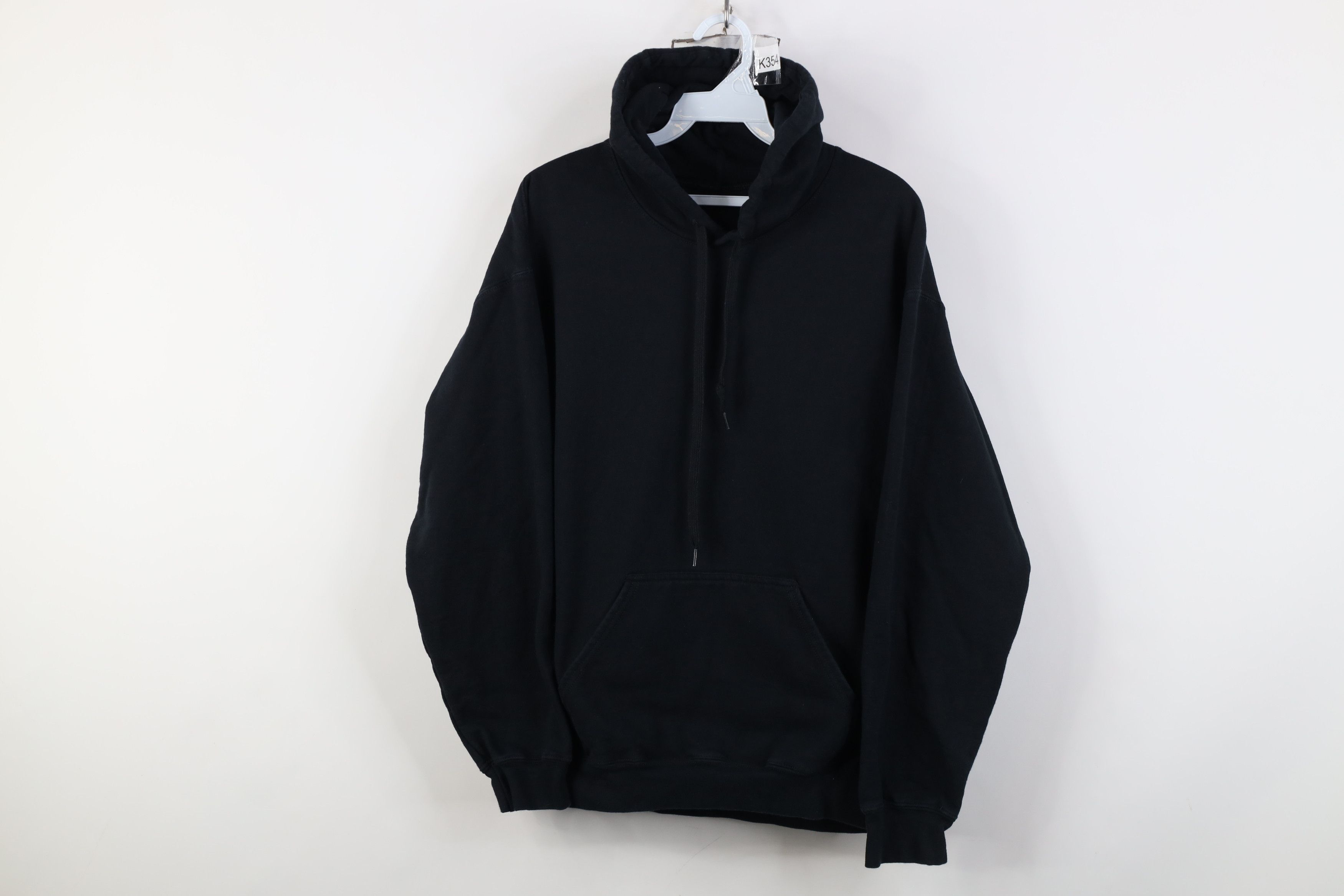 Vintage Vintage Y2K Streetwear Heavyweight Hoodie Sweatshirt Black Size US M / EU 48-50 / 2 - 1 Thumbnail