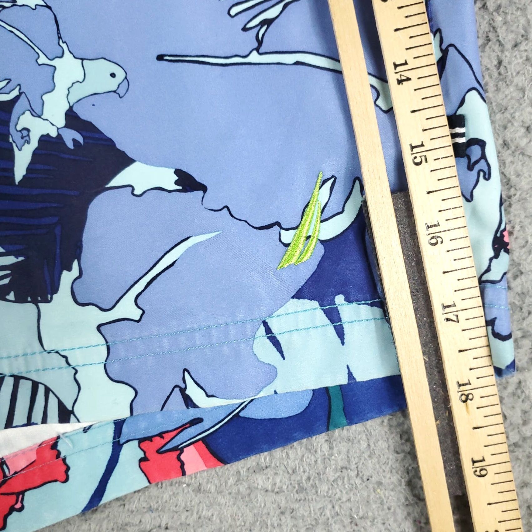 Nautica Nautica Shorts Mens XL Size Floral Blue Red Pattern Floral Trunks Bottom Swim Surf Beach Tropical Hawaiian Aloha American Classic Modern Brand Nautica Size US 36 / EU 52 - 5 Thumbnail