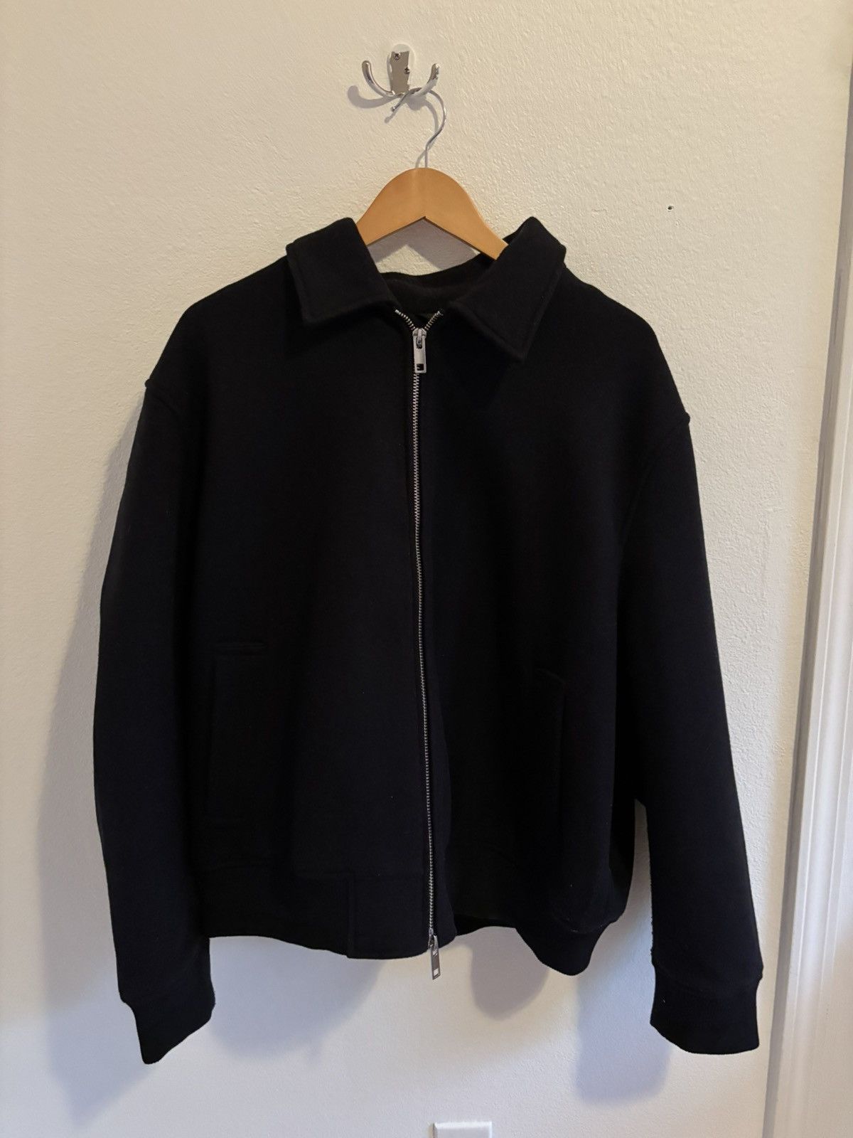 H&M Mens Navy Blue Jacket HM Mens XL double zipper Size US XL / EU 56 / 4 - 1 Thumbnail