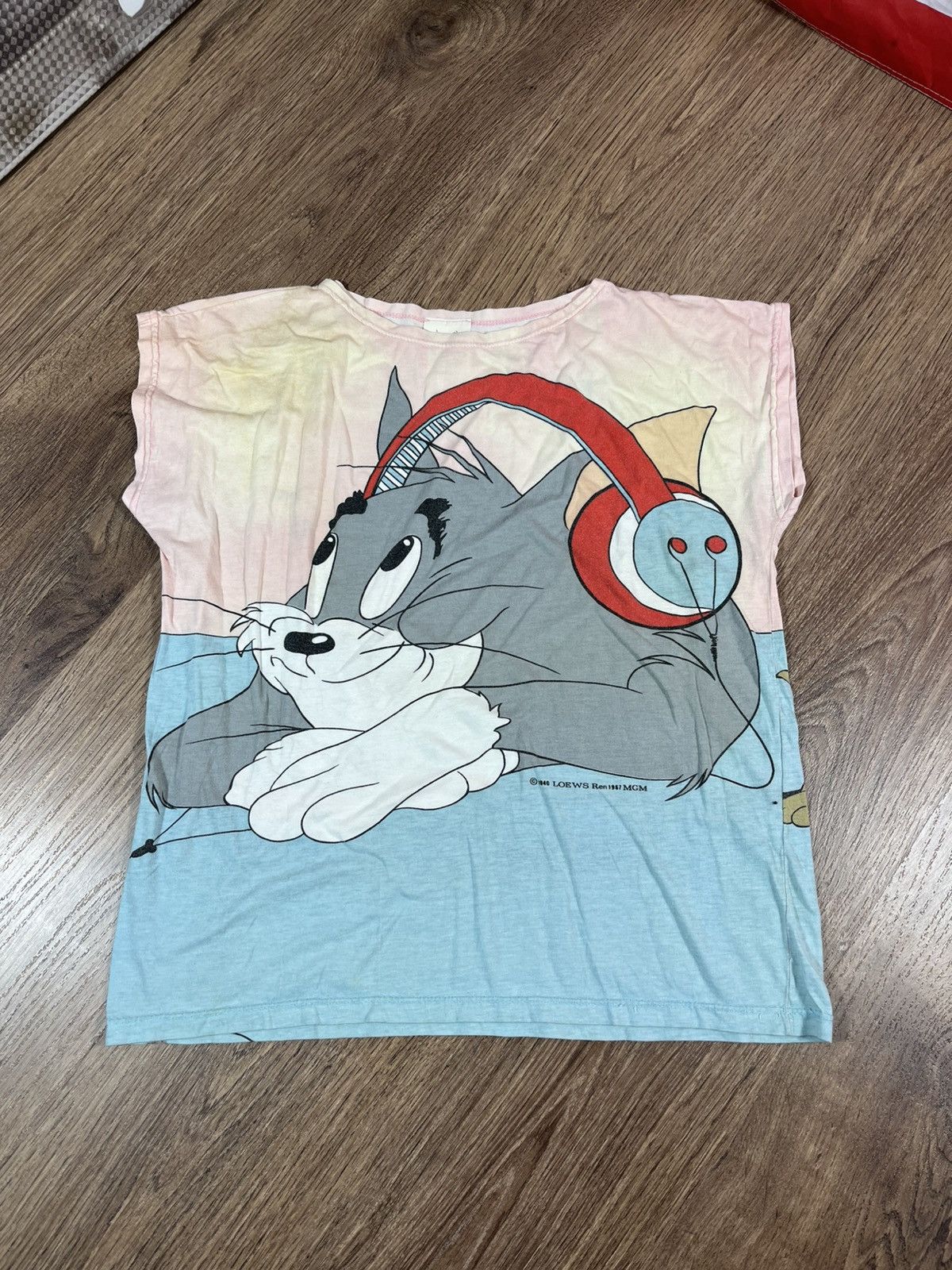 Vintage Vintage T Shirt Amoroso 70s Tom And Jerry Retro 1940 1967 Size L / US 10 / IT 46 - 1 Thumbnail
