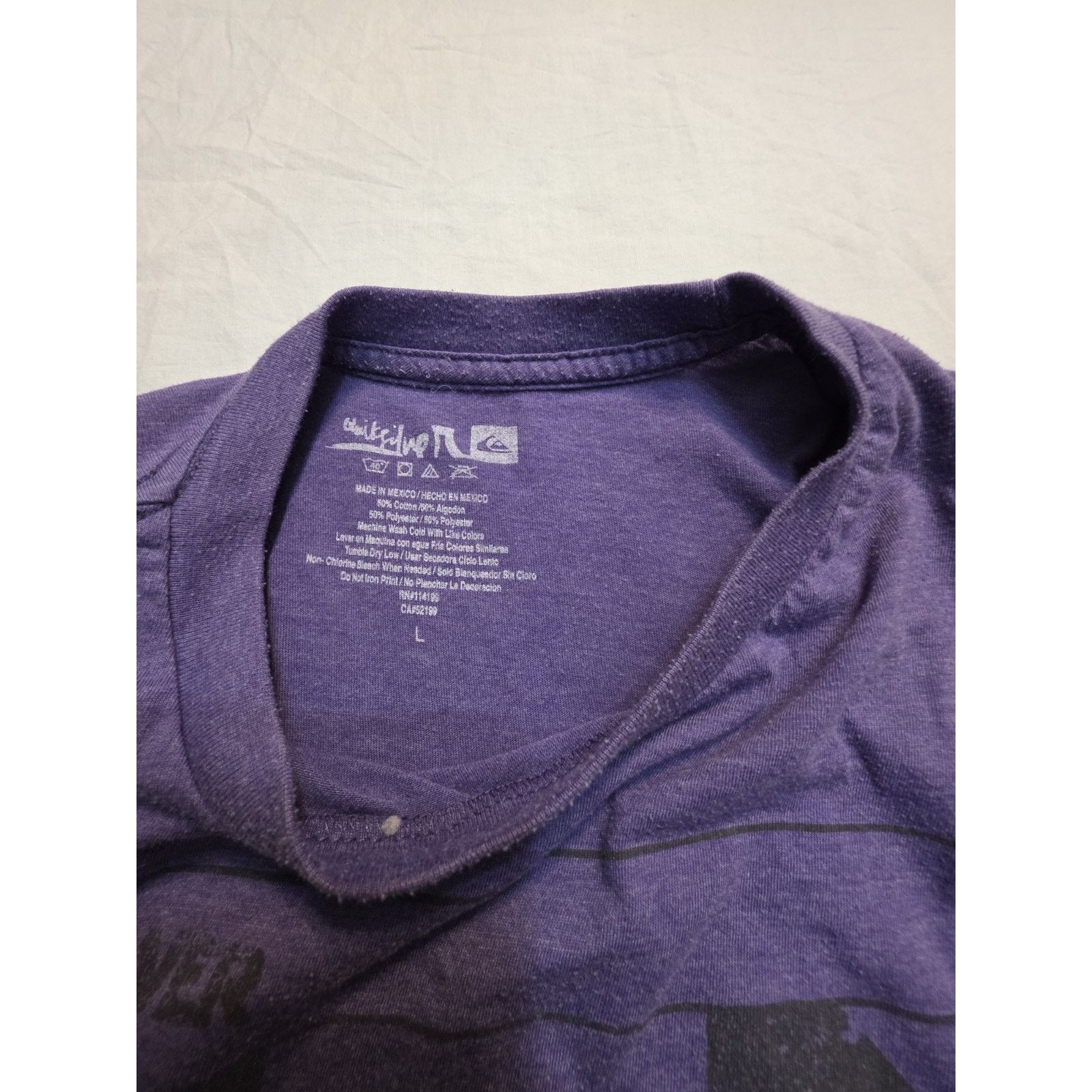 Quiksilver Quicksilver Men's Size Large Vintage Short Sleeve Purple Size US L / EU 52-54 / 3 - 4 Thumbnail
