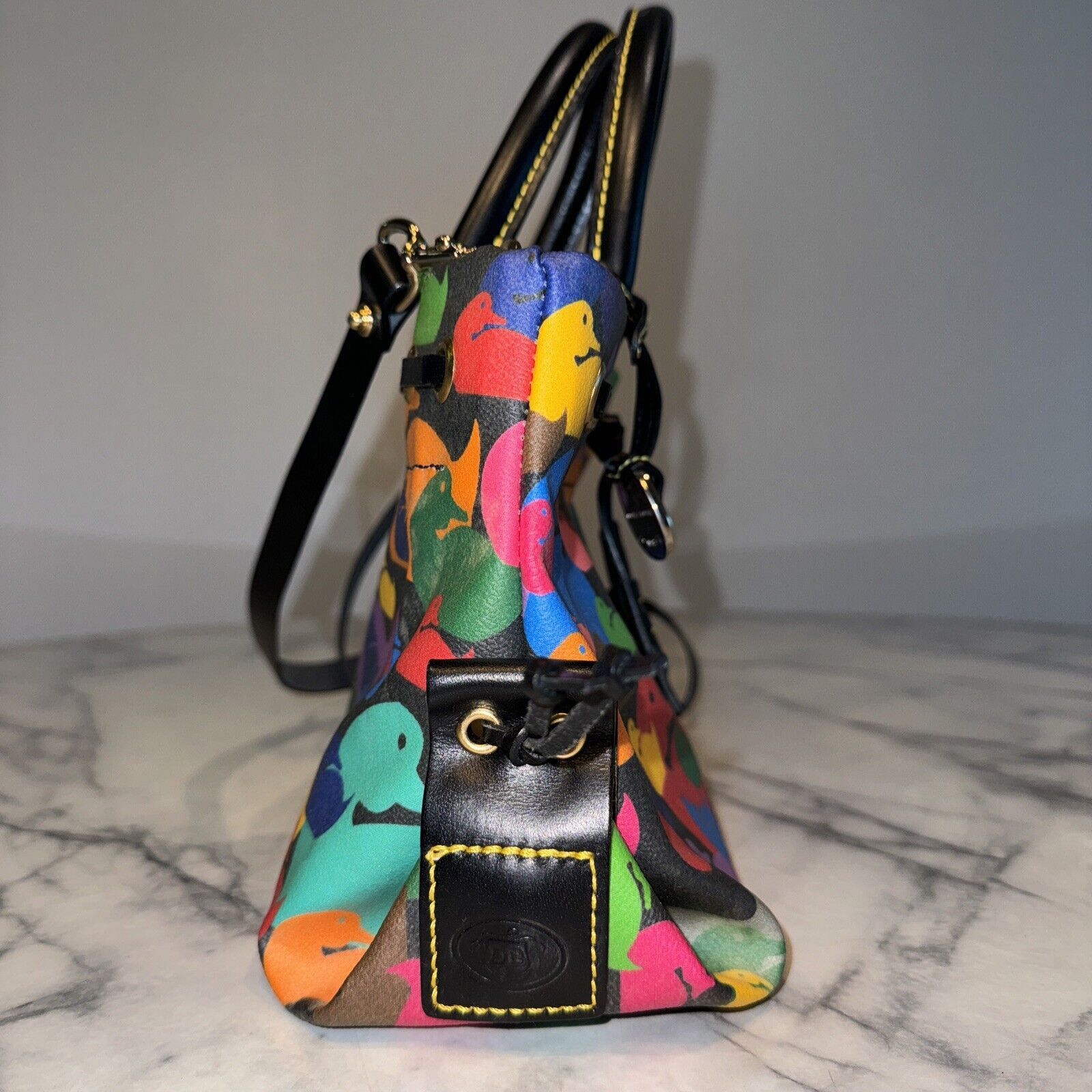 Dooney & Bourke NWOT Vintage Dooney & Bourke Ducks Handbag Satchel Crossbody Size ONE SIZE - 4 Thumbnail