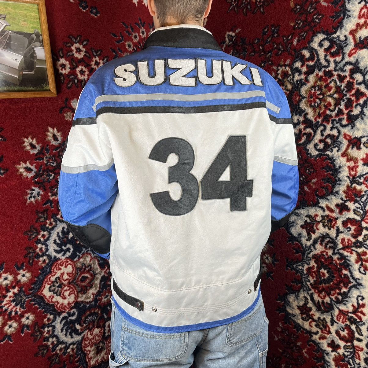 Harley Davidson Vintage Streetstyle Y2K Race SUZUKI Jacket with leather Size US L / EU 52-54 / 3 - 6 Thumbnail
