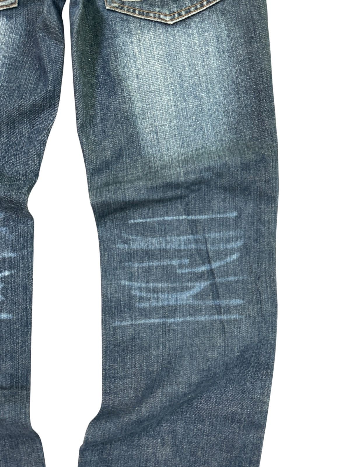 Japanese Brand BLUE MOON BLUE PRINTED POEM SURF EMBROIDERY LOW RISE DENIM Size US 28 / EU 44 - 16 Thumbnail