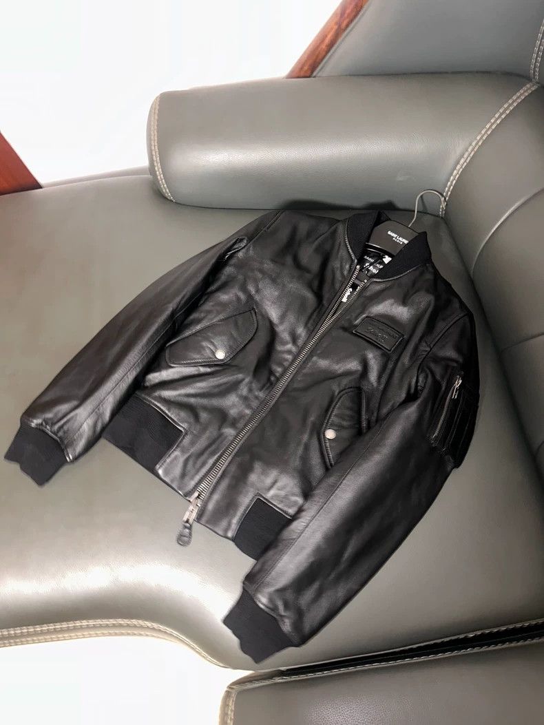 Saint Laurent Paris Saint laurent paris 2022FW Zip Hooded Bomber jacket 2506-Ne Size US XS / EU 42 / 0 - 3 Thumbnail
