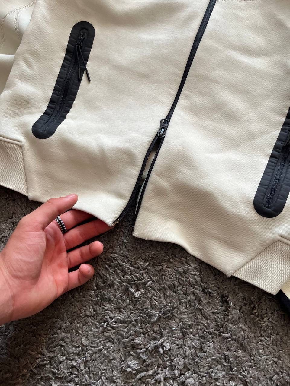 Nike × Vintage Nike Tech-Fleece Zip Streetwear Logo Swoosh Rare Size US M / EU 48-50 / 2 - 7 Thumbnail