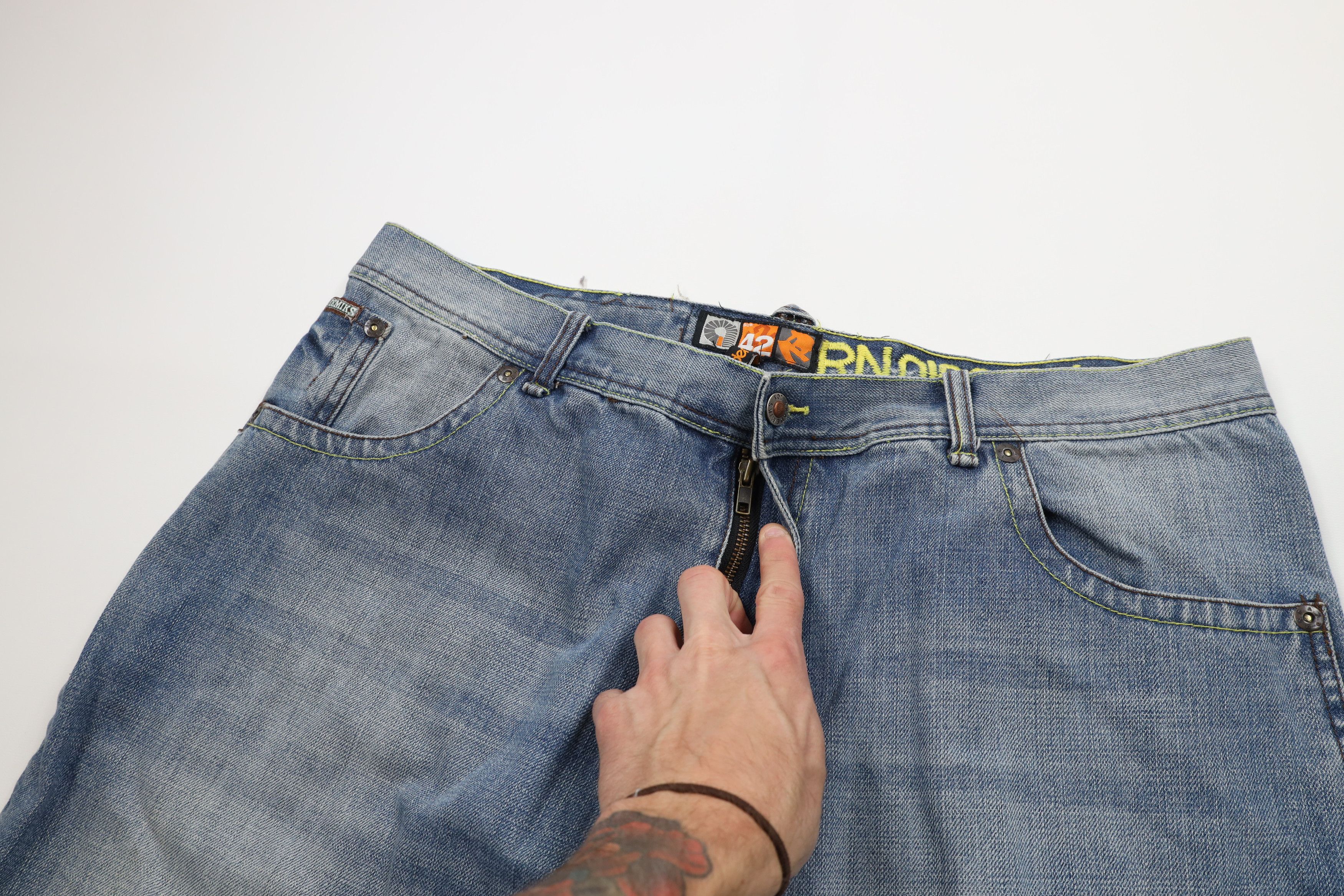 Vintage Vintage Y2K Streetwear Wide Leg Denim Jeans Blue Cotton Size US 42 / EU 58 - 7 Thumbnail