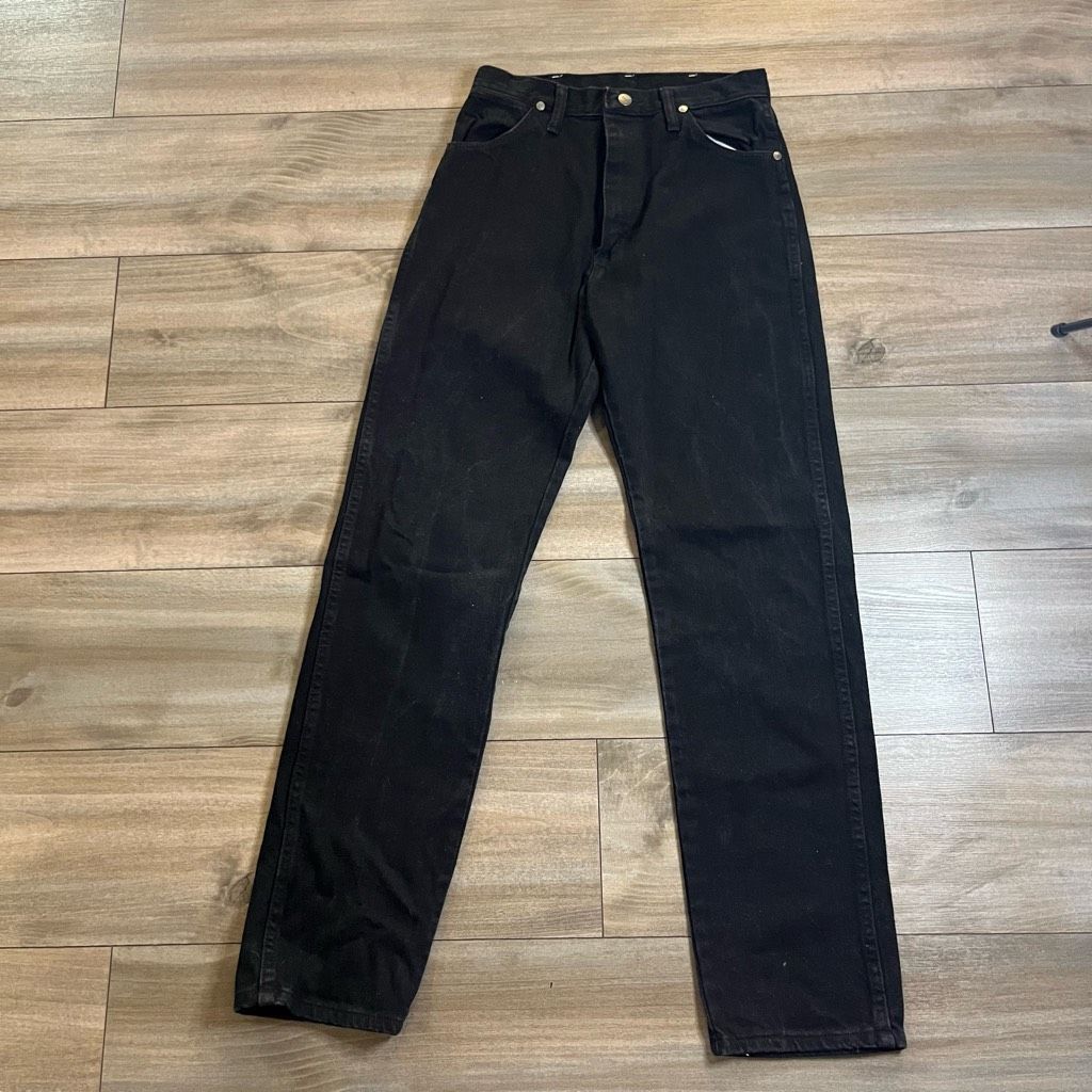 Wrangler Vintage Wrangler Black Denim Jeans Women 9x32 Size 30" / US 8 / IT 44 - 2 Thumbnail