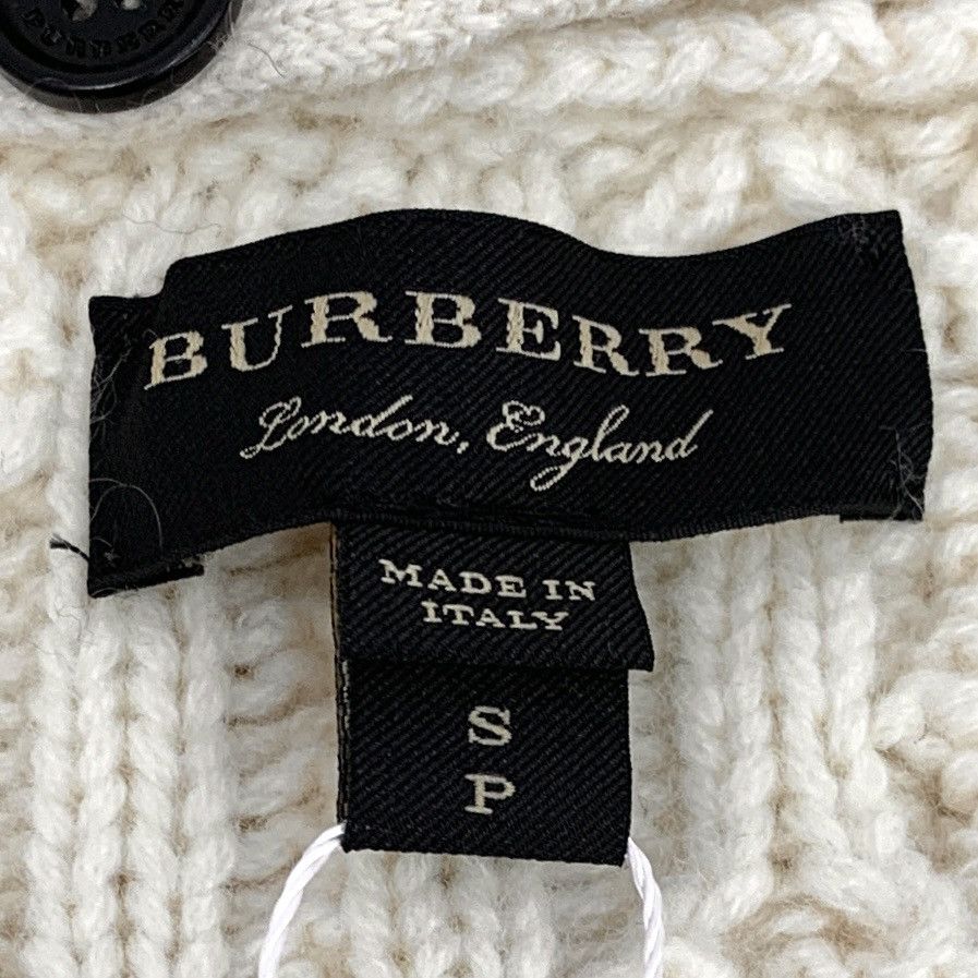 Burberry Burberry Beige Twisted Wool Long Sleeve Knit Cardigan Size S / US 4 / IT 40 - 5 Thumbnail