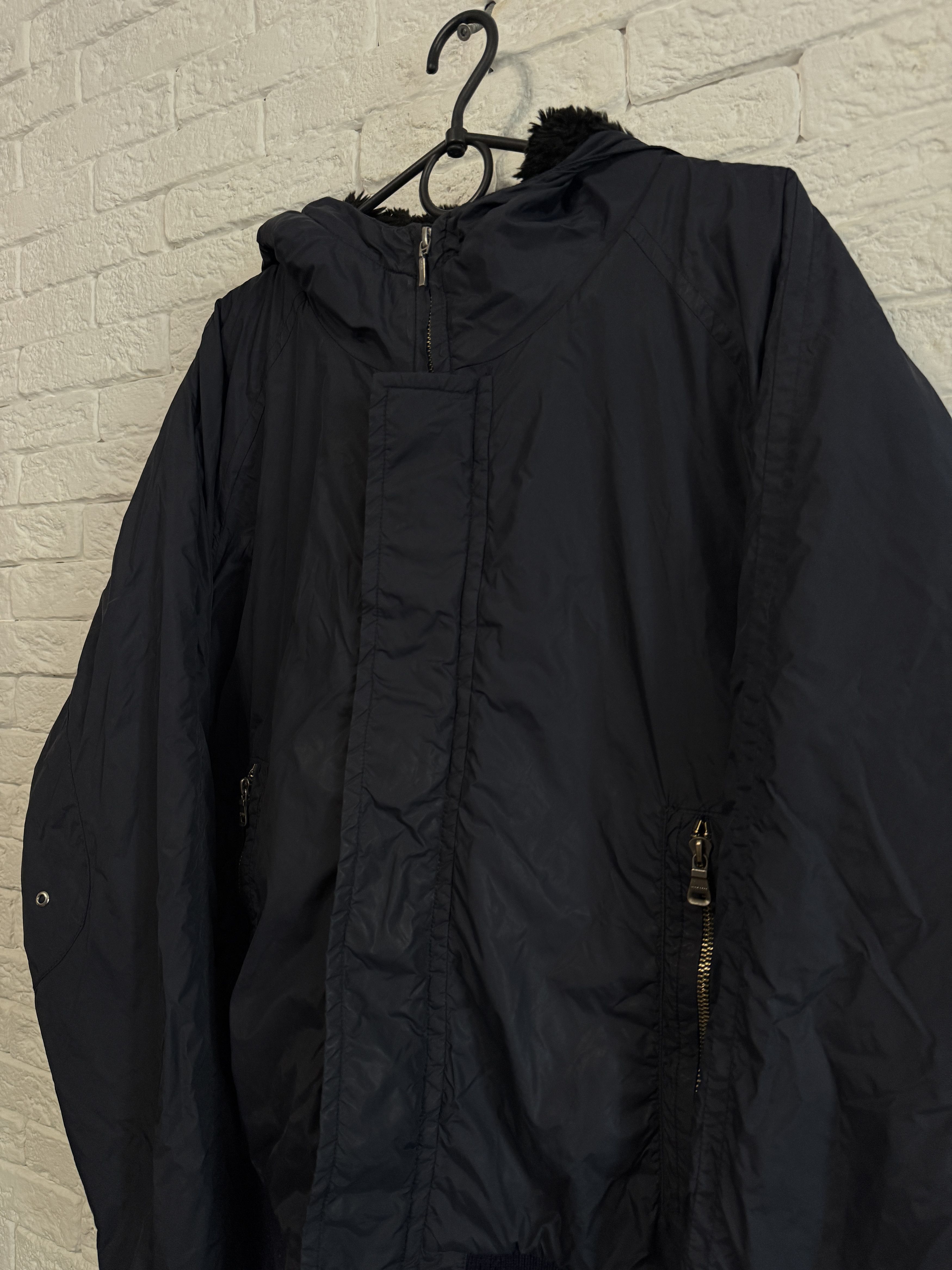 Hugo Boss Hugo Boss Bomber Fur Hood Y2K Rare Sz L Size US L / EU 52-54 / 3 - 2 Thumbnail