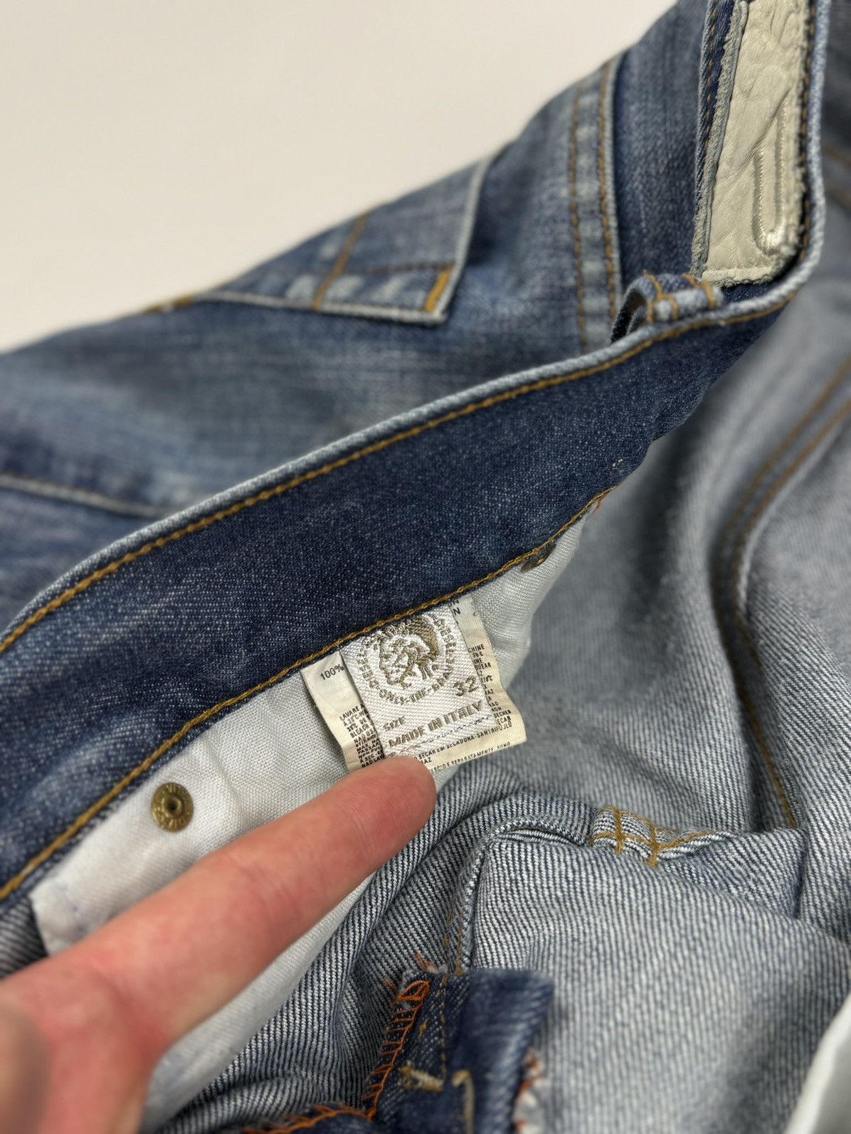 Diesel Y2K Vintage Diesel Cardiel Ripped Blue Jeans Made in Italy Size US 32 / EU 48 - 9 Thumbnail