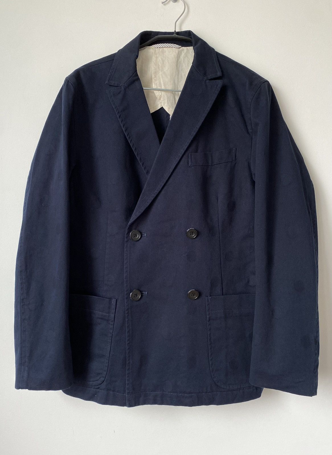 Beams Plus × Japanese Brand Beams from Japan Cotton Navy Blazer Jacket Size: M Size 50S - 1 Thumbnail