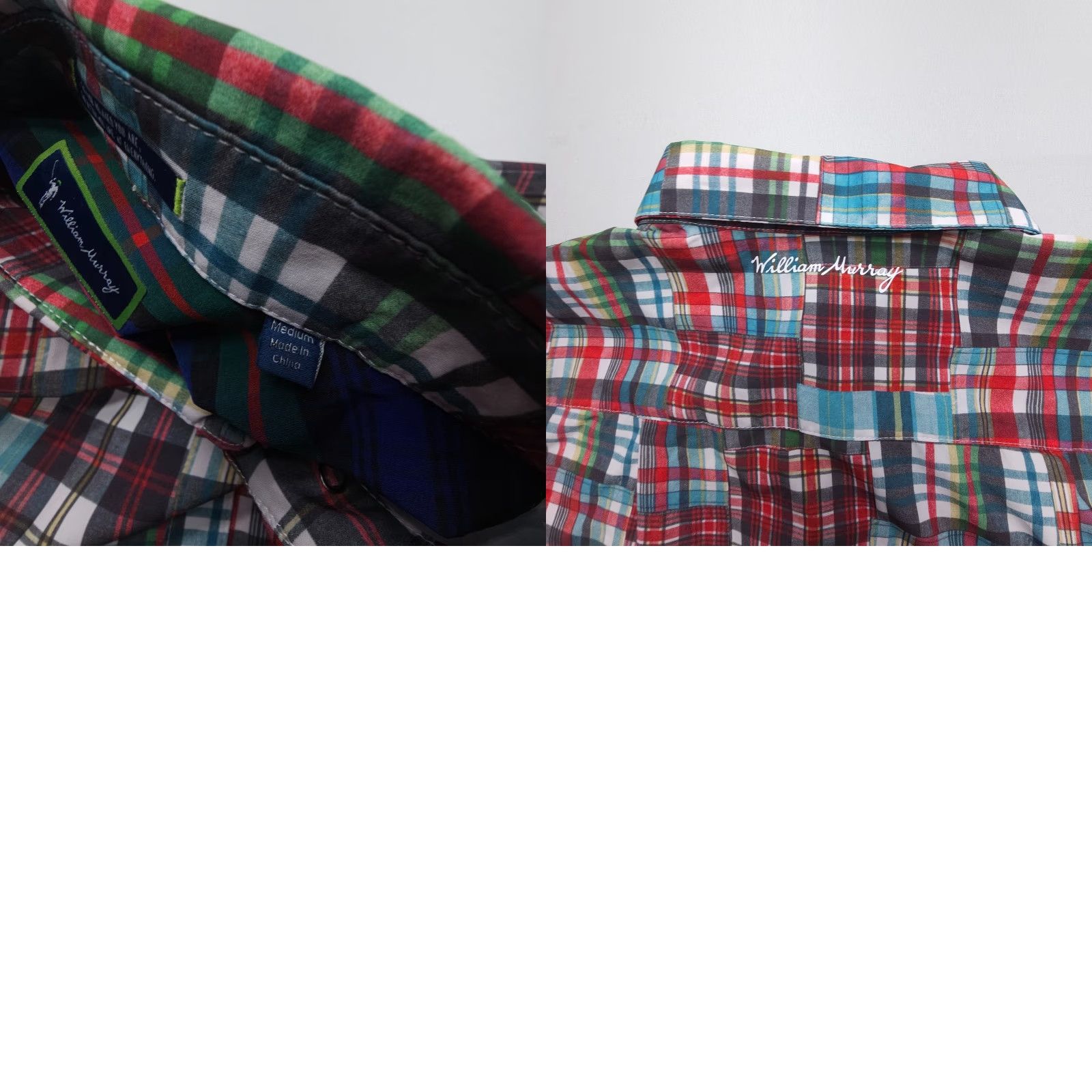 Vintage William Murray Button Up Shirt Mens Medium Plaid Light Stretch Golf Hiking Size US M / EU 48-50 / 2 - 8 Thumbnail