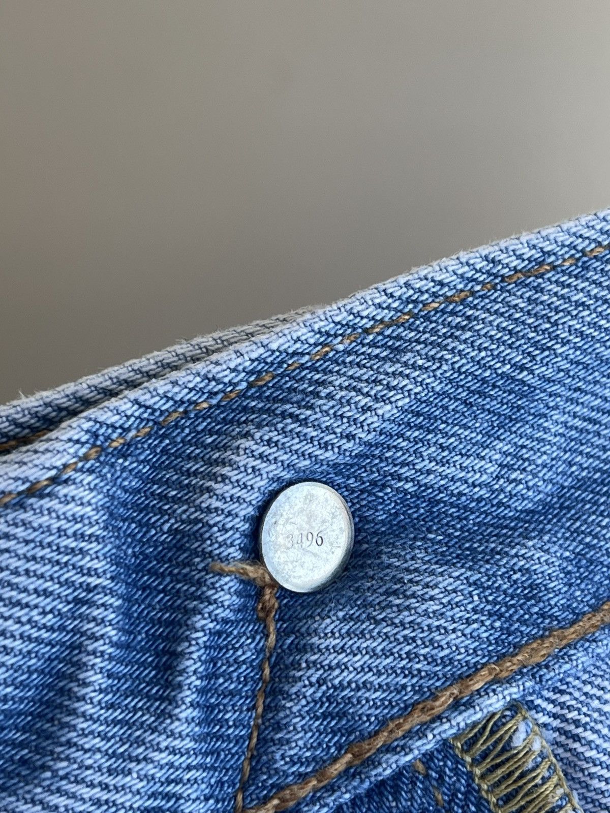 Levi's Premium 501 Big E Straight Tapered Regular Fit Denim Jeans Size US 36 / EU 52 - 13 Thumbnail