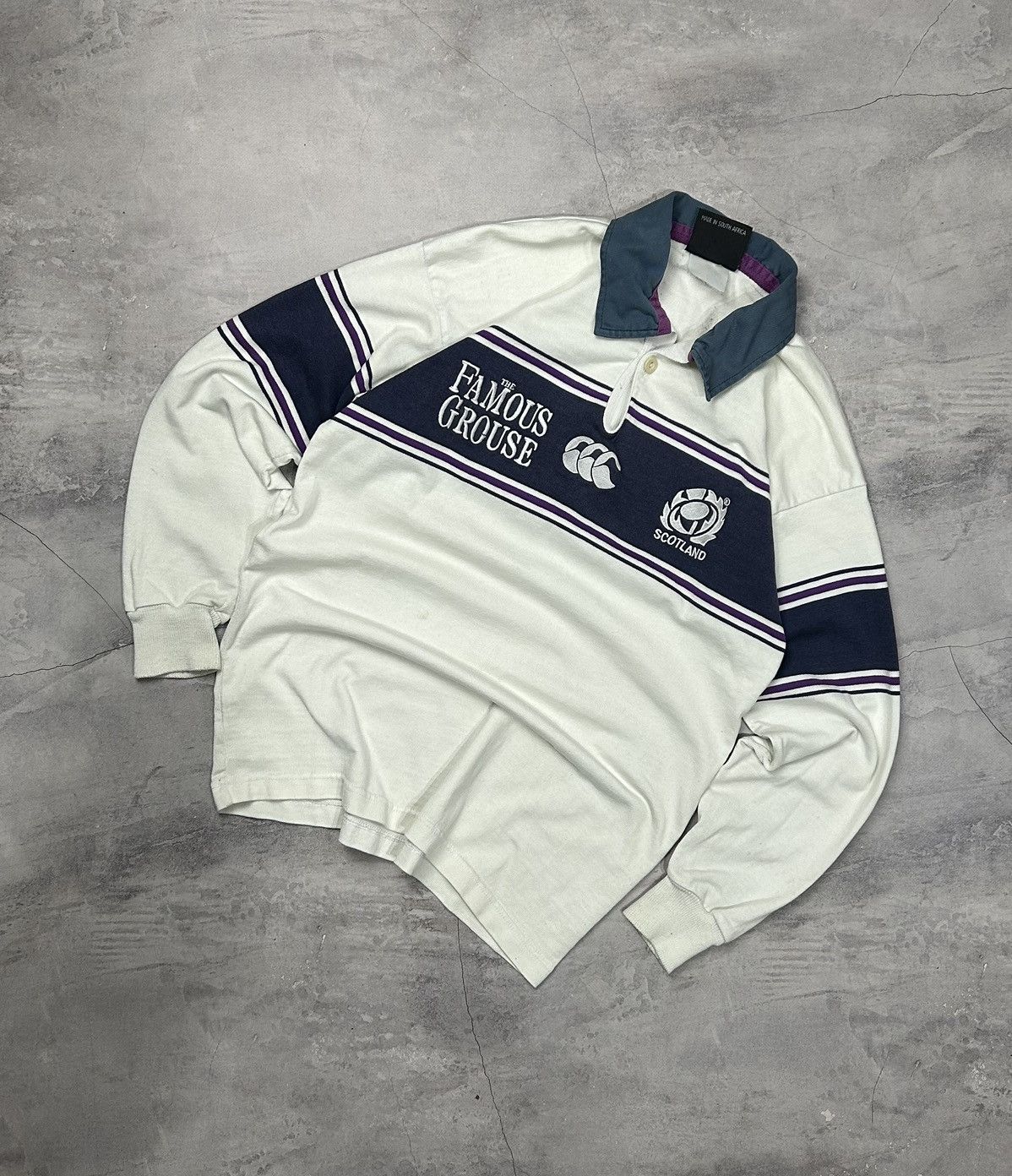 Canterbury of New Zealand Canterbury Scotland Vintage Rare Rugby Jersey Size S M Size US S / EU 44-46 / 1 - 1 Thumbnail