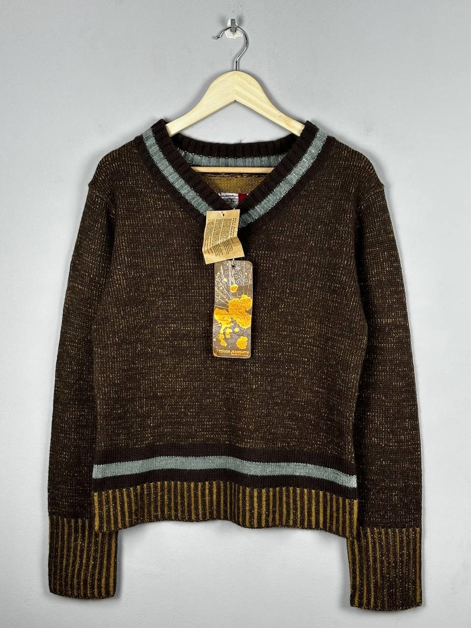 Japanese Brand Tough Jeansmith Japanese Heavy Knitted Sweater Grunge Size US S / EU 44-46 / 1 - 1 Thumbnail